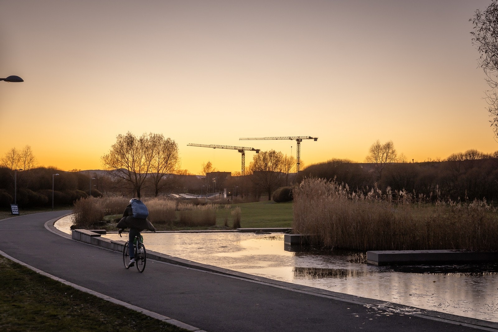 Nansenparken, et nydelig rekreasjonsområde i hjertet av Fornebu. Galleribilde