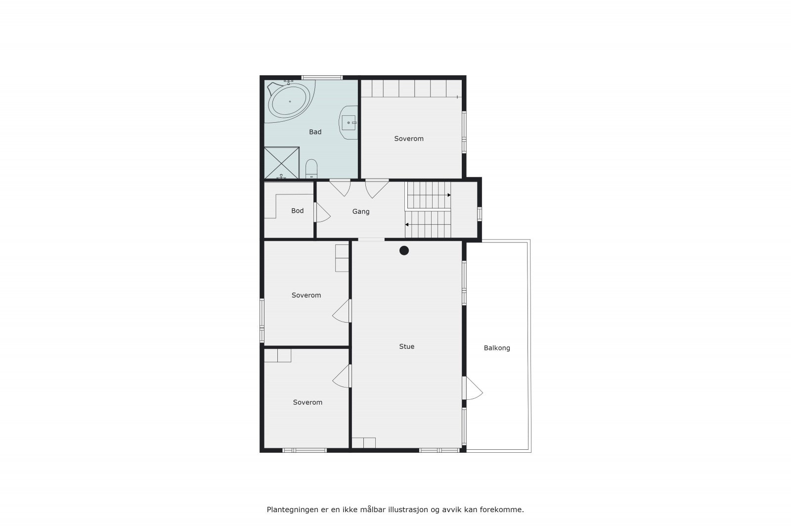 Plantegning 2. etasje. Galleribilde