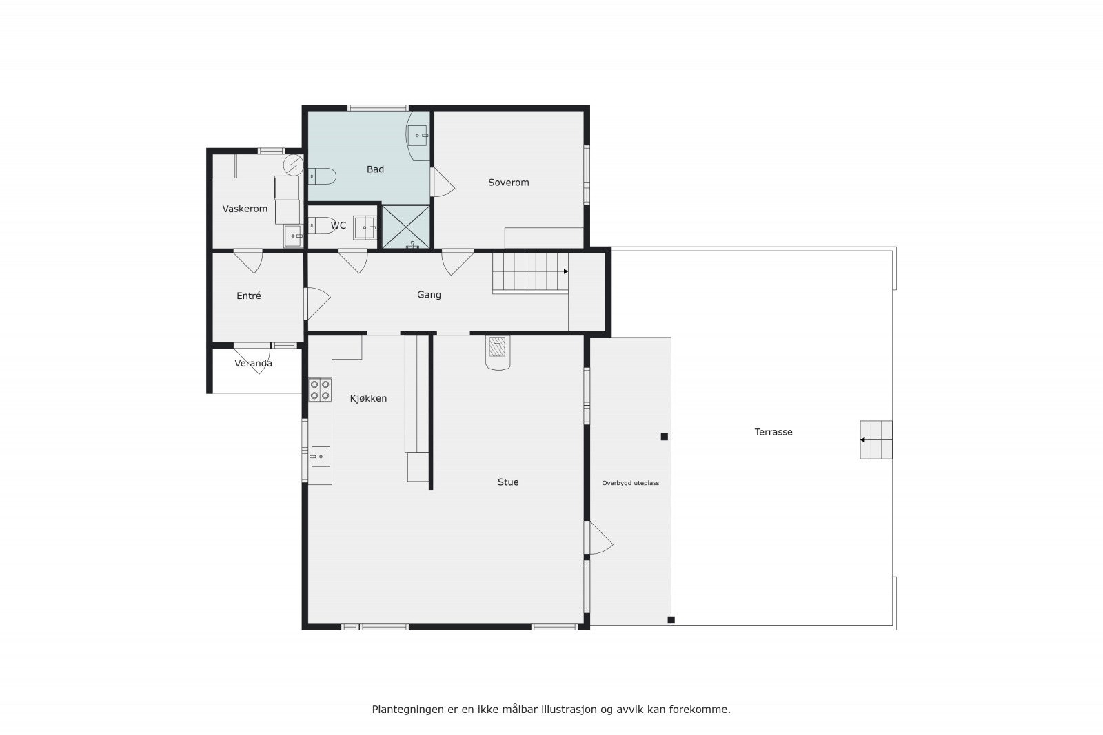 Plantegning 1. etasje. Galleribilde