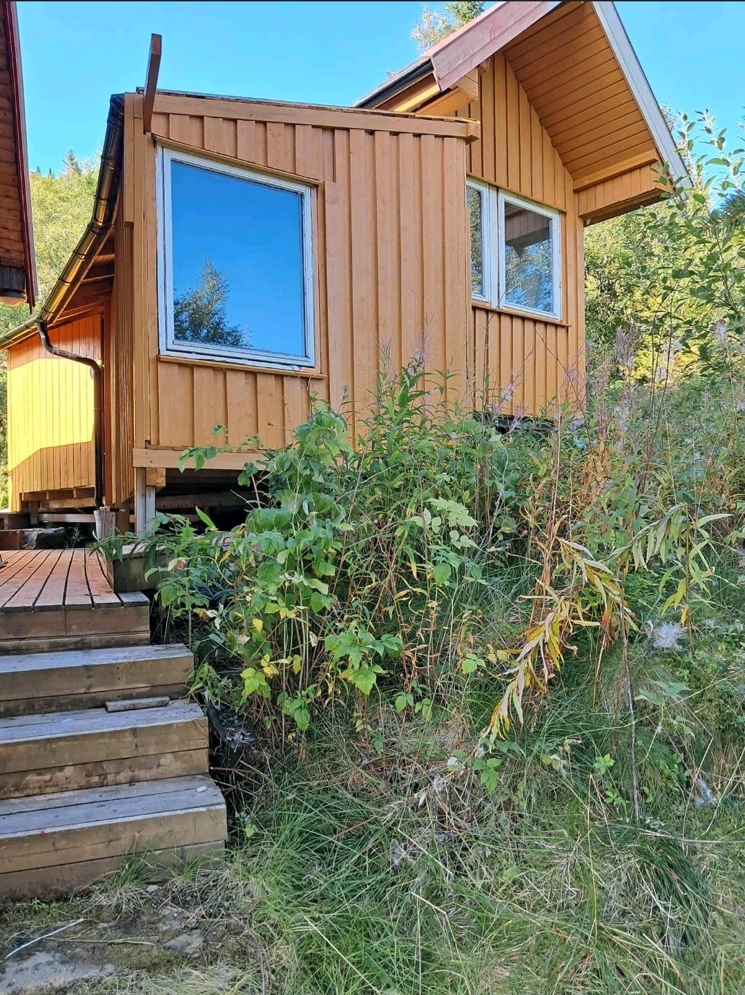 Boligen med anneks er nylig utvendig malt. Galleribilde