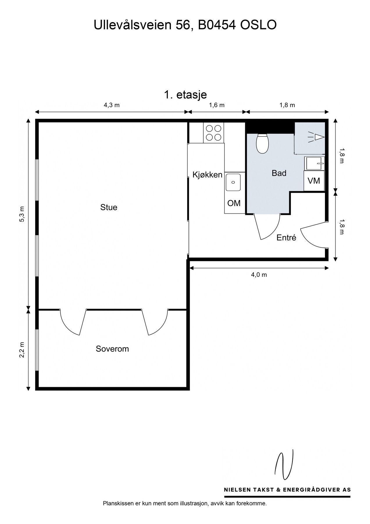 Planløsningen er praktisk og gjennomtenkt. Galleribilde
