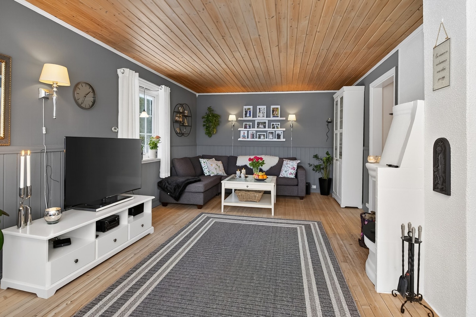 God plass til både sofagruppe og lenestoler. Galleribilde