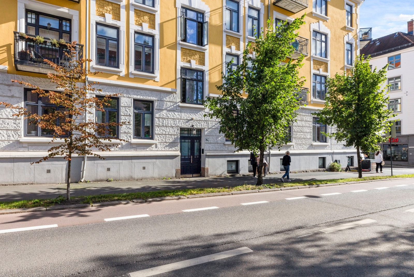 Fasade mot Kirkeveien Galleribilde