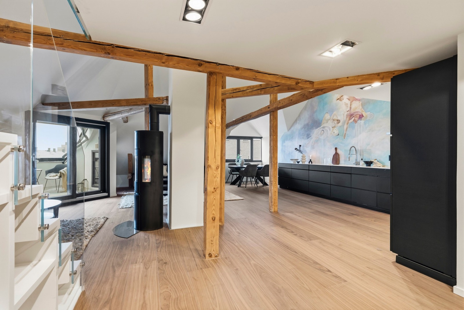 Kvalitetsparkett fra MEISTER i Tyskland, lagt i 2026. Galleribilde