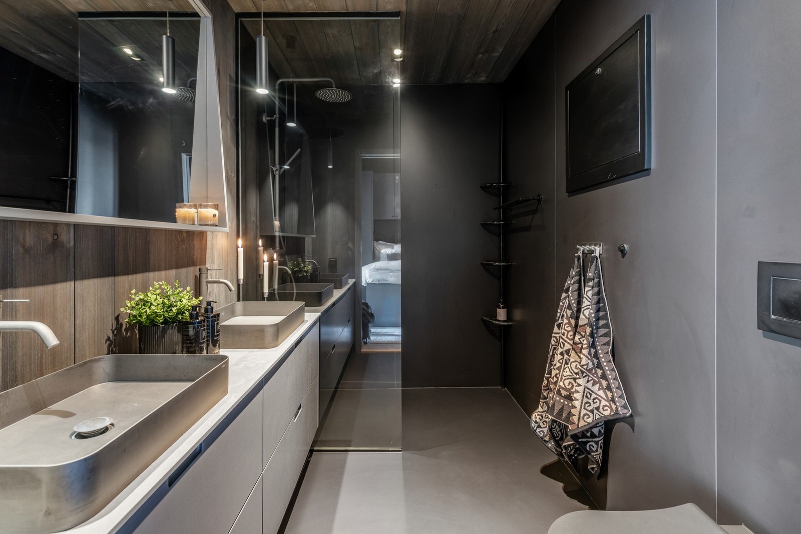 Hytten har fire moderne lekre bad Galleribilde