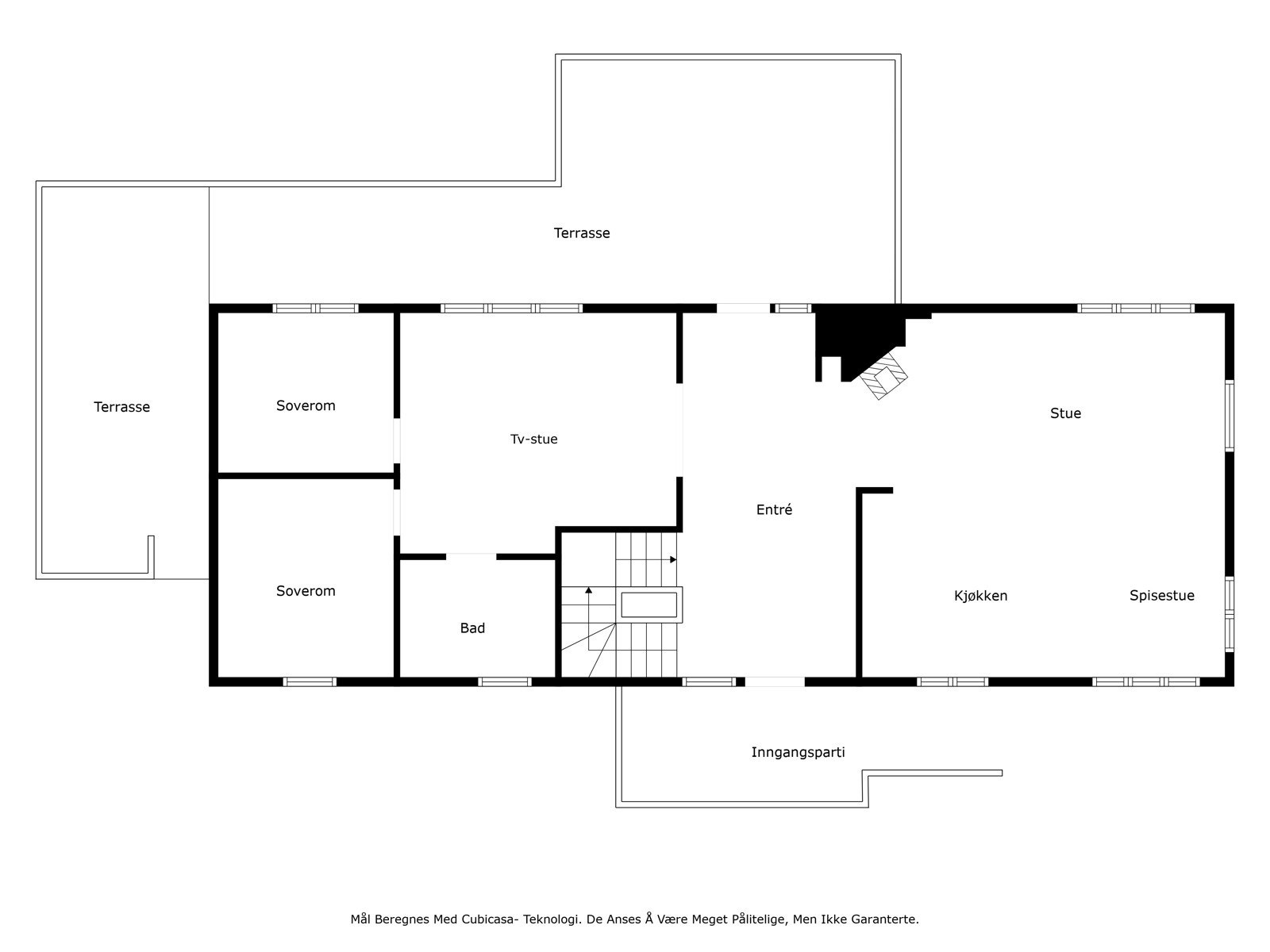 Plantegning hovedetasje Galleribilde