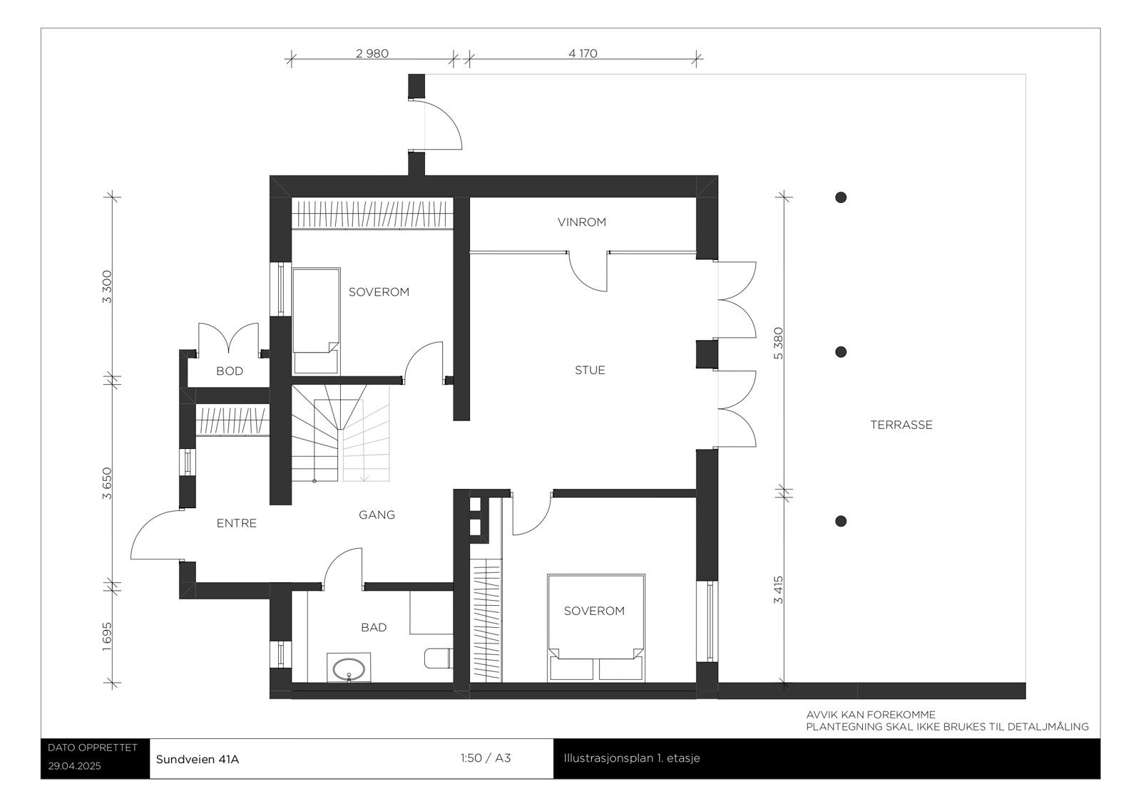 Plantegning - 1. etasje Galleribilde