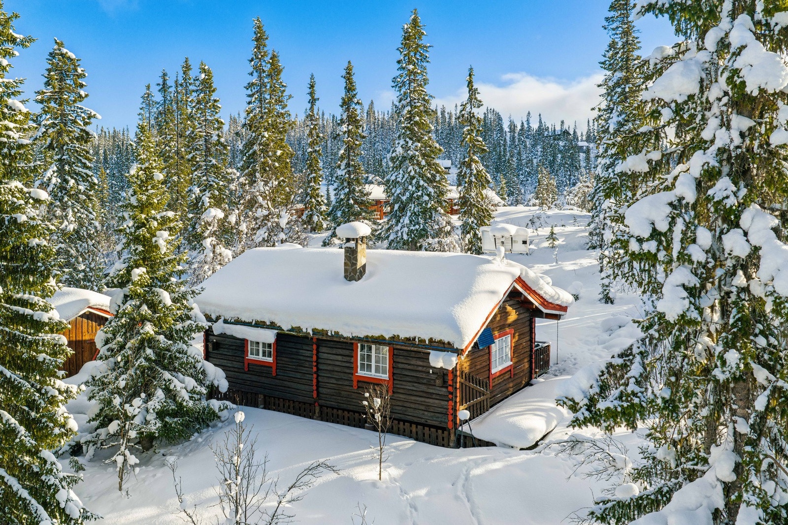 Hit kan du komme når du vil leve det det gode, gamle hyttelivet og kjenne fjellets og skogens ro. Galleribilde
