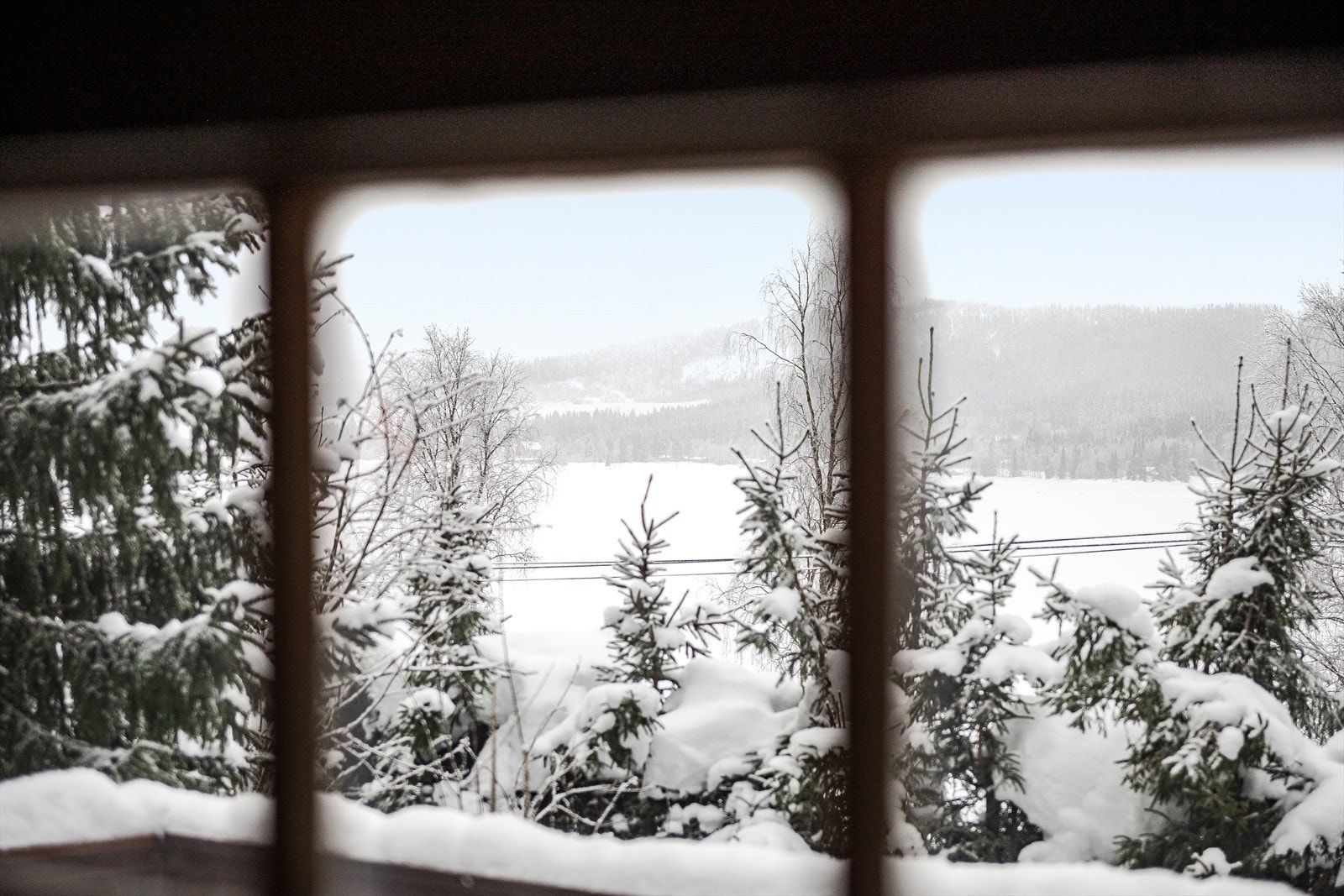 Fin utsikt over Osensjøen og vakker natur - en levende utsikt som forandrer seg med årstidene! Galleribilde