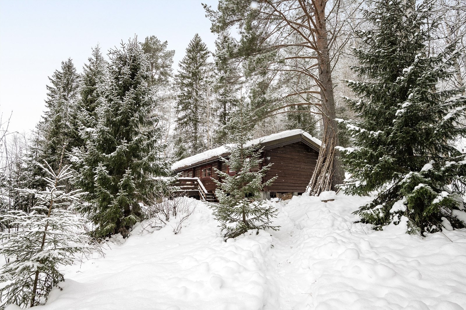 Hytta har en fin, usjenert og solrik beliggenhet på østsiden av Osensjøen. Eiendommen ligger ca. 443 moh. i vestvendt terreng som gir gode solforhold og flott utsikt mot sjøen. Galleribilde