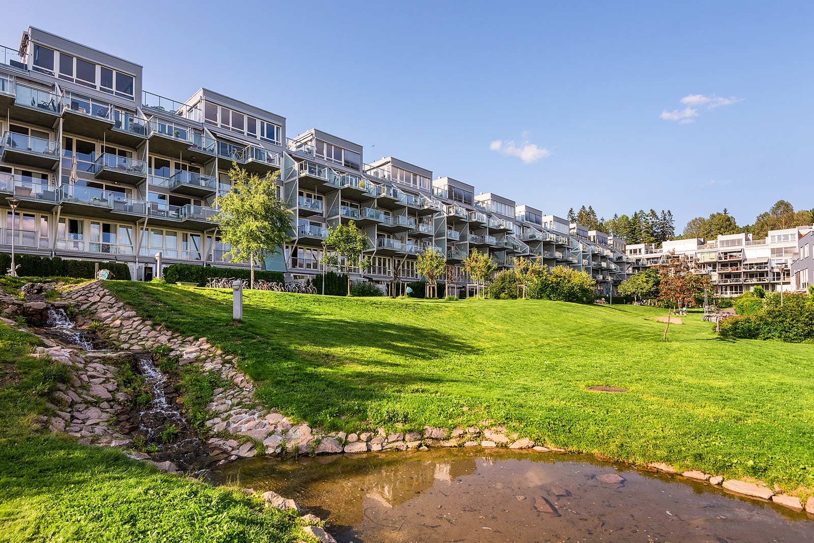 - Sommerbilde av gårdsrommet - Galleribilde