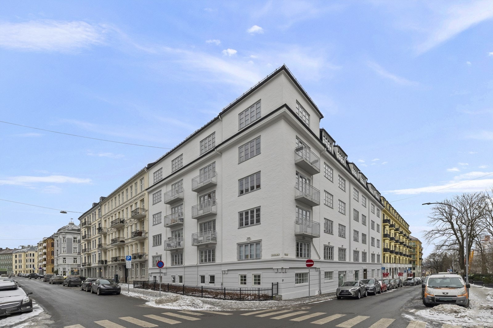 Fasade sett fra krysset Nobels gate / Eckersbergs gate. Se deres egen hjemmeside: www.nobelsgate23.no Galleribilde