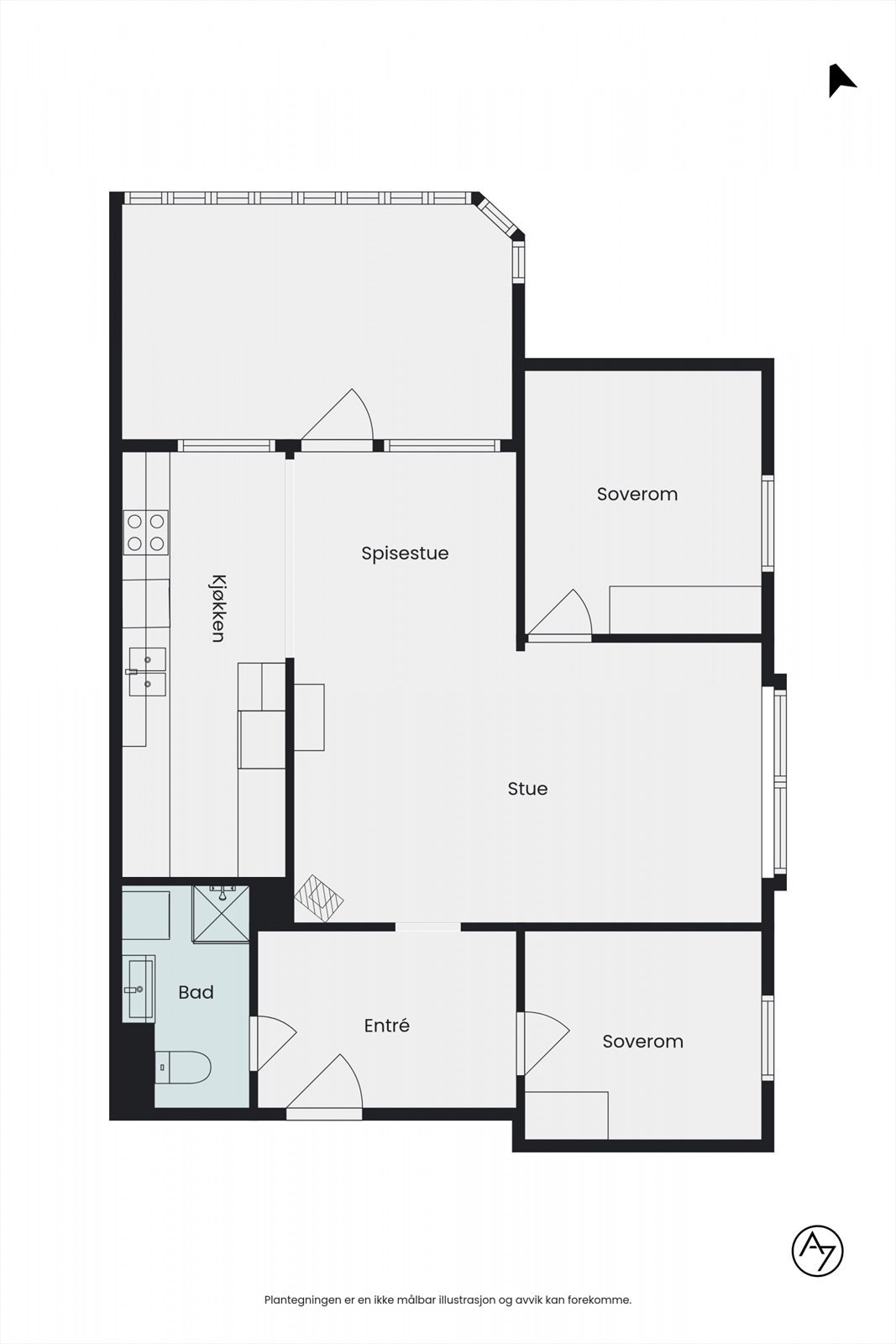 Plantegning Galleribilde