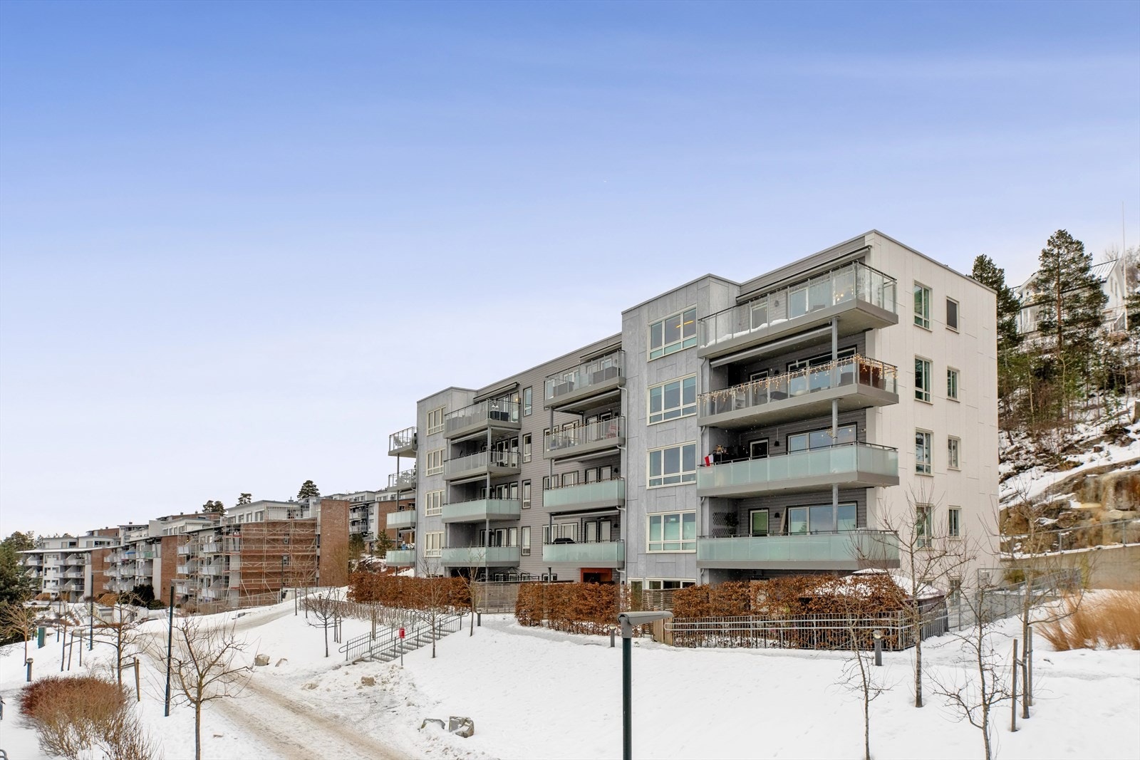 Nyere bygg som stod ferdig i 2019. Galleribilde