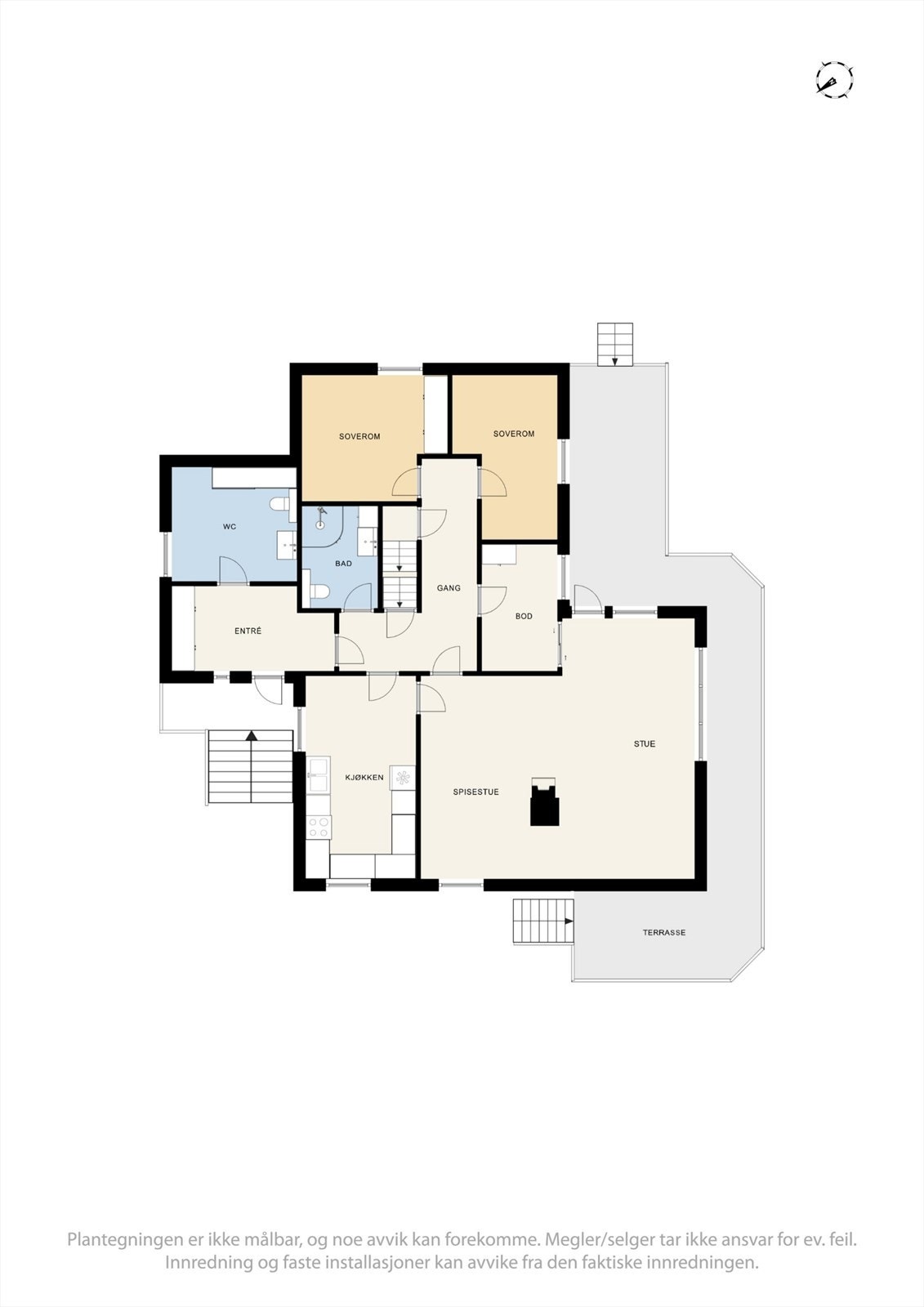 Planskisse 1. etasje Galleribilde