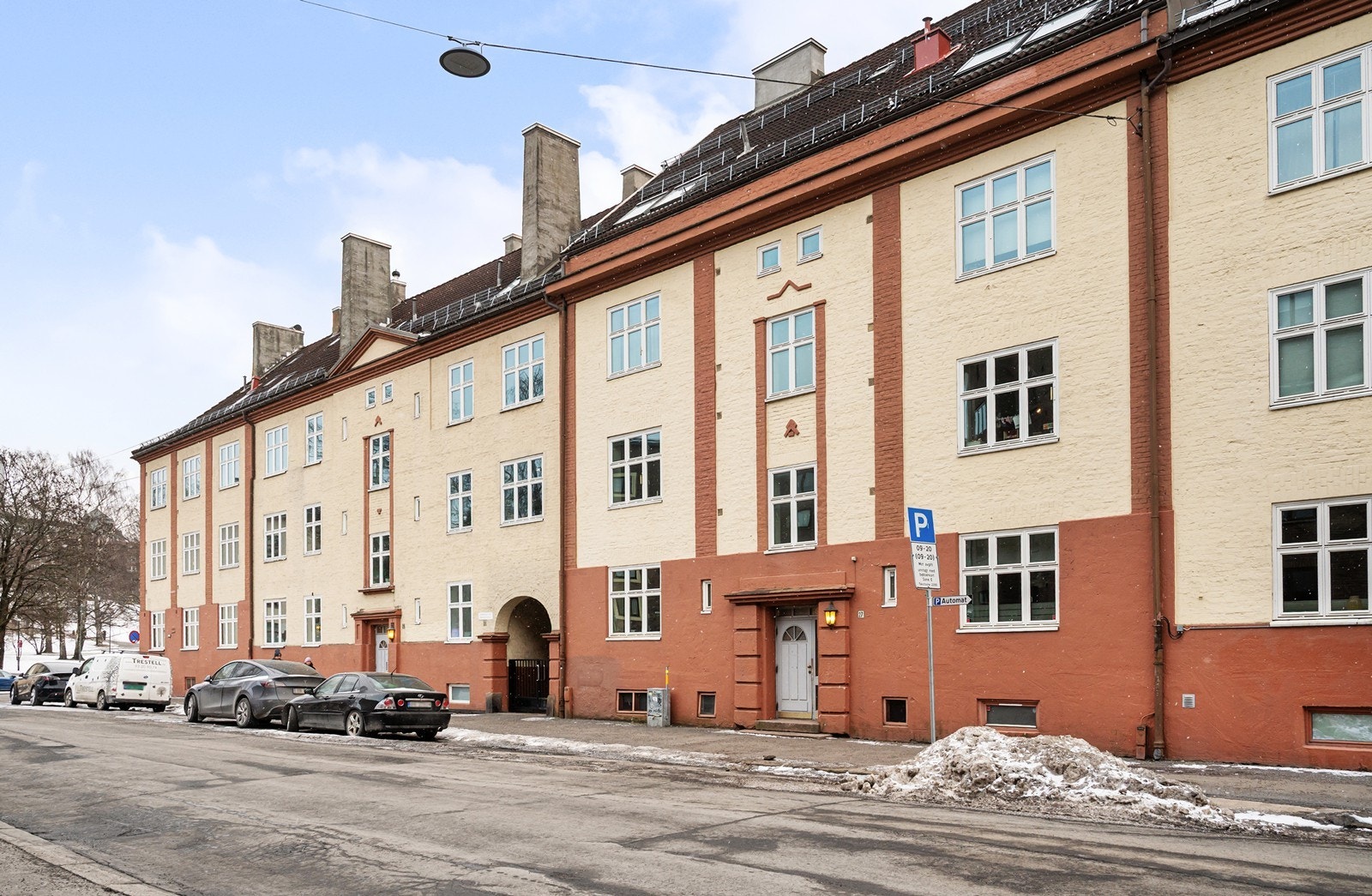 Strykejernet ligger i et sjarmerende og historisk område, og gaten fikk sitt navn i 1923 etter komponisten Johan Svendsen Galleribilde