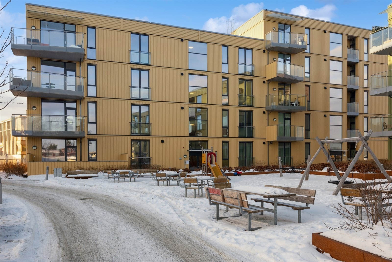 Leiligheten ble ferdigstilt så sent som 2019 og holder en gjennomgående høy standard. Galleribilde