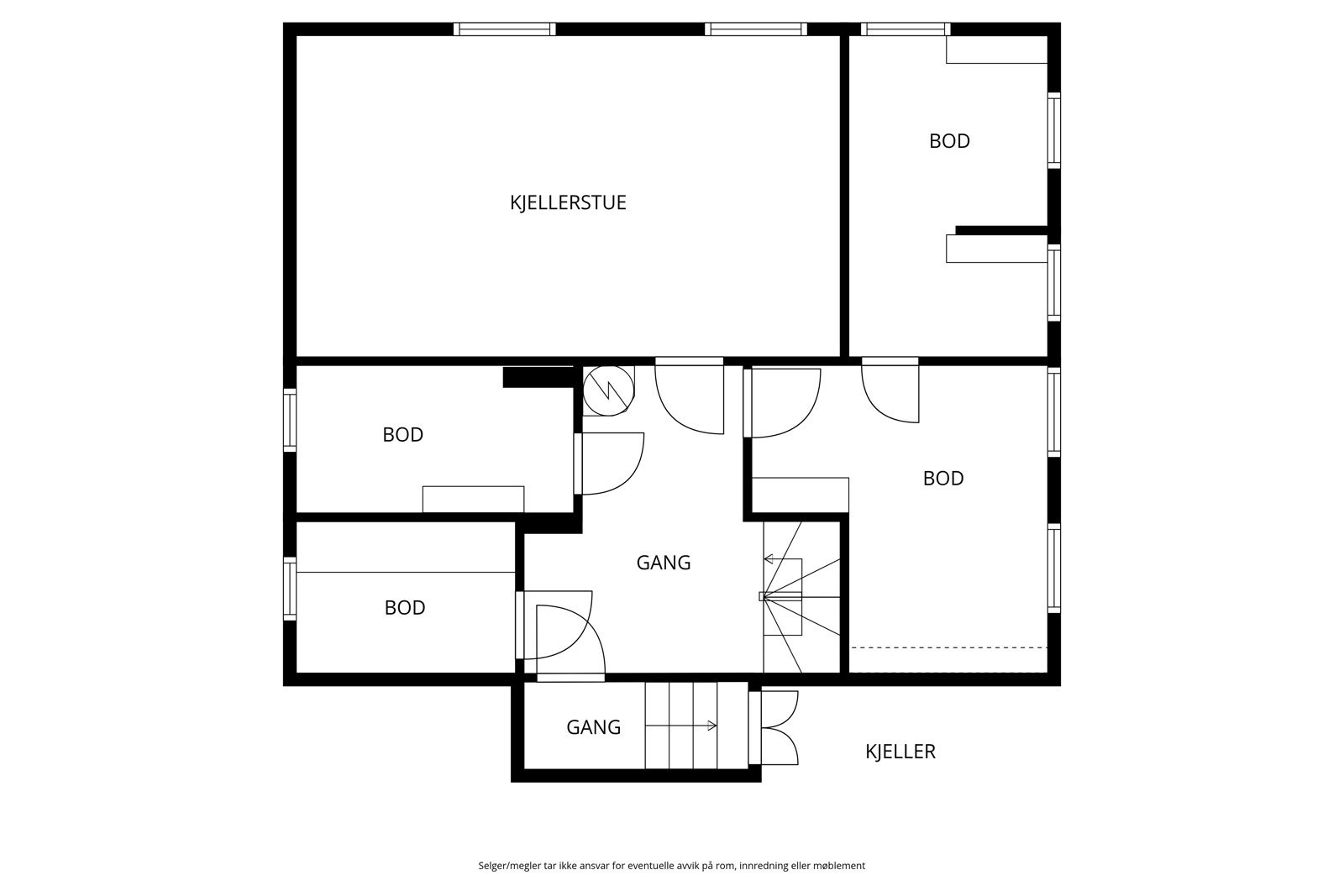 Plantegning 1. etg. Galleribilde