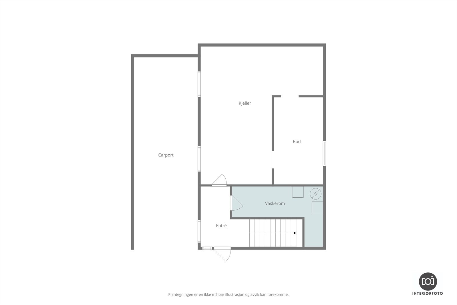 Plantegning kjeller Galleribilde