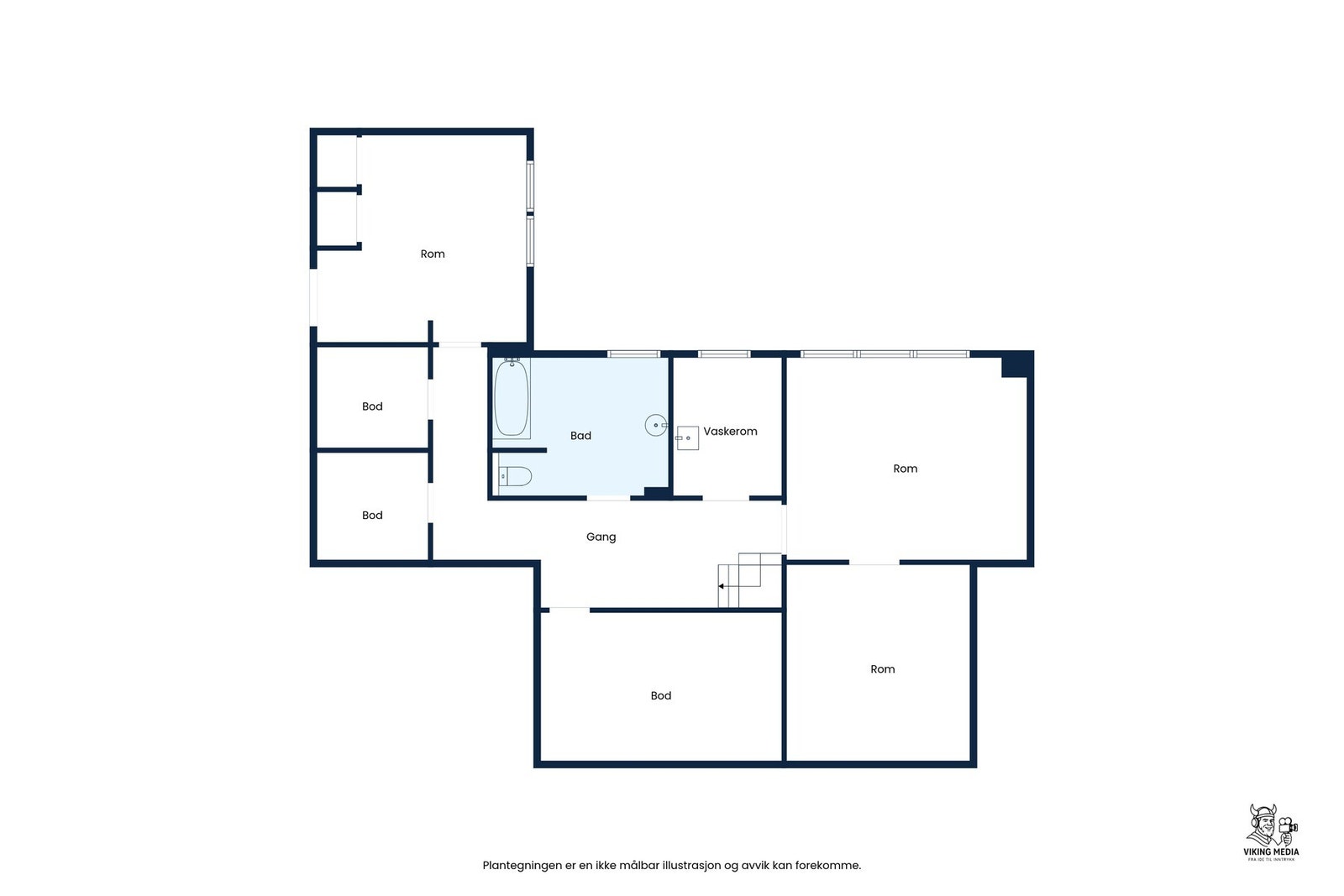 Planskisse underetasje Galleribilde