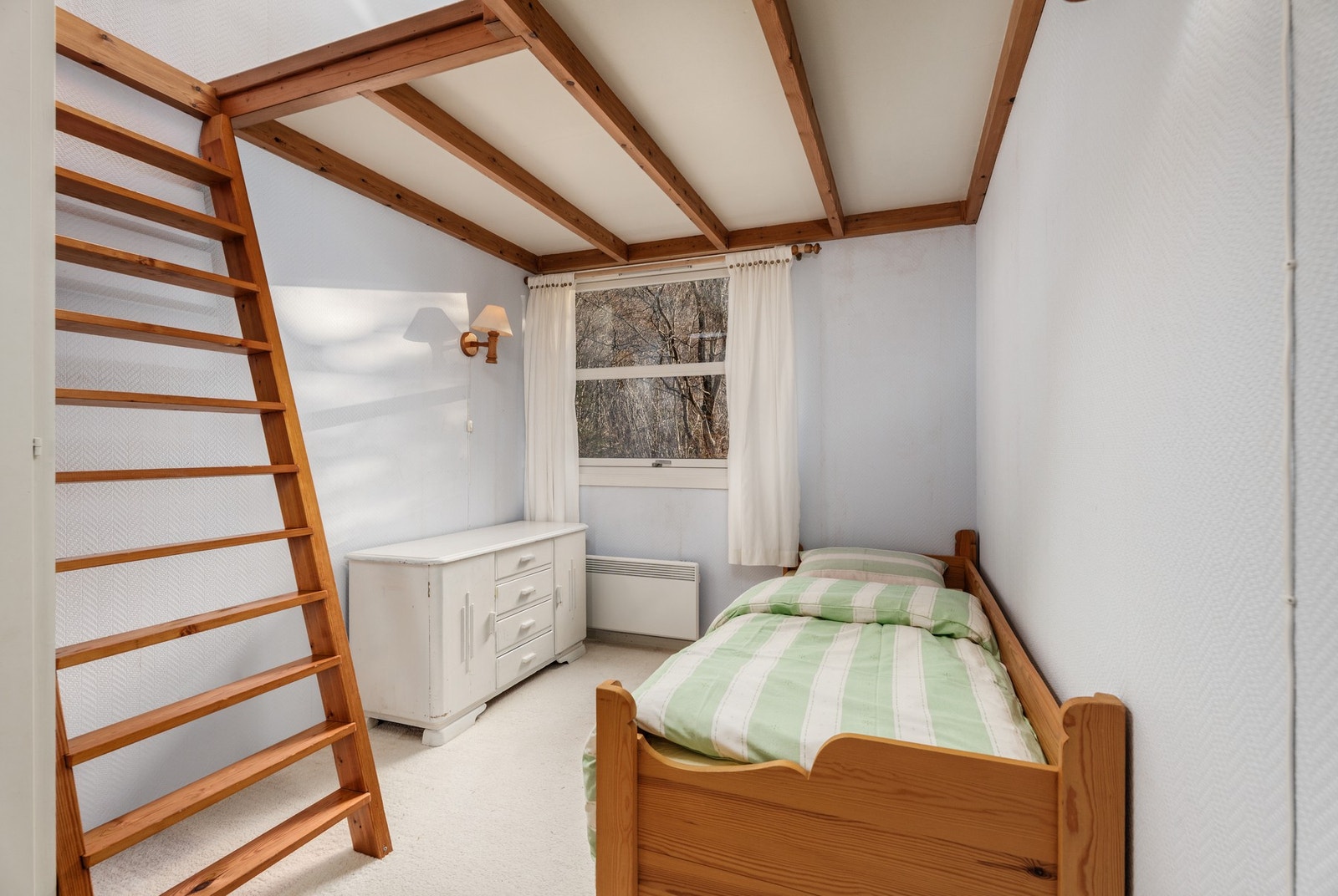 Dette soverommet er det minste og her er det plass for enkeltseng. Galleribilde