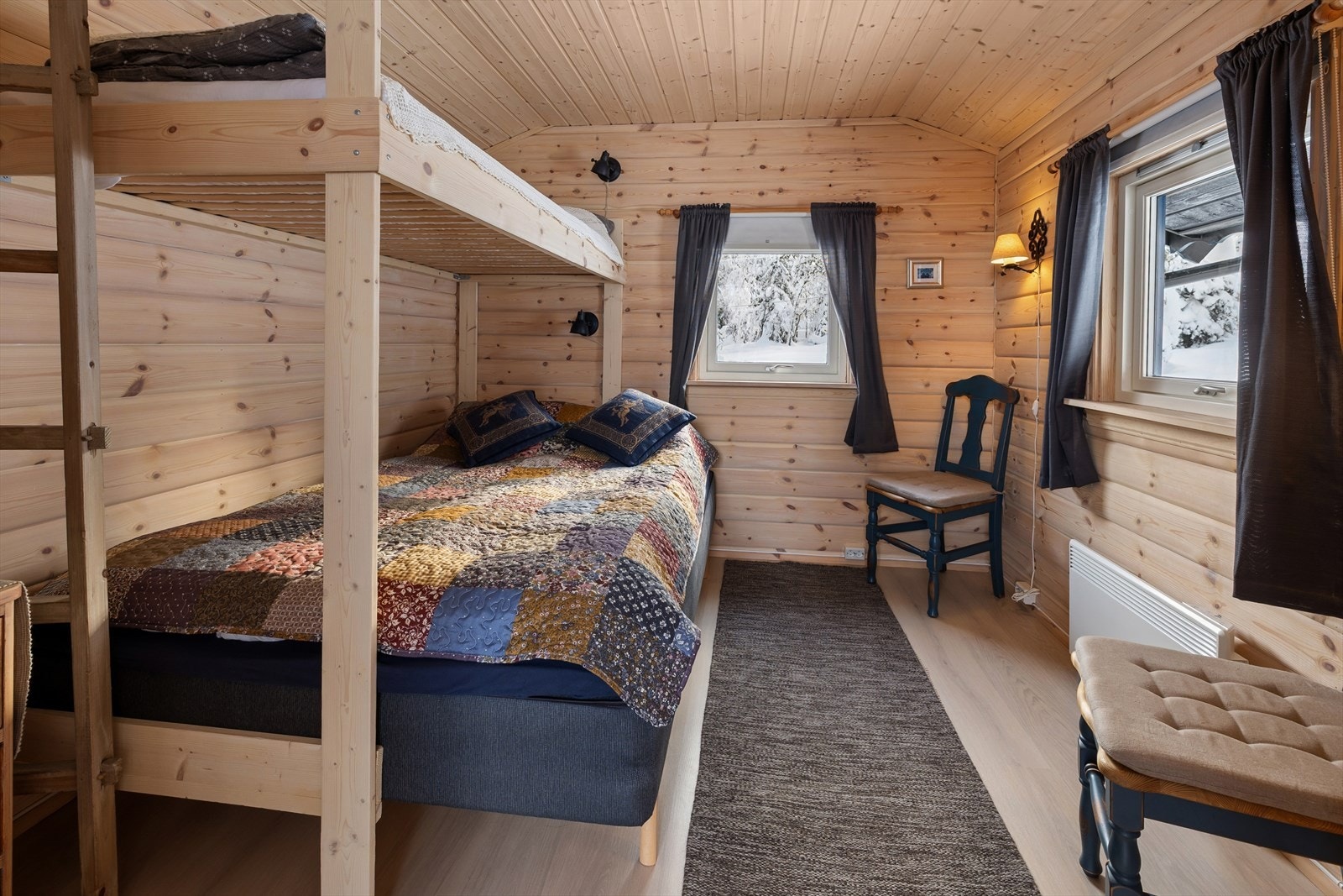 Innredet rom i uthuset. Det er sendt inn søknad om bruksendring til anneks. Galleribilde