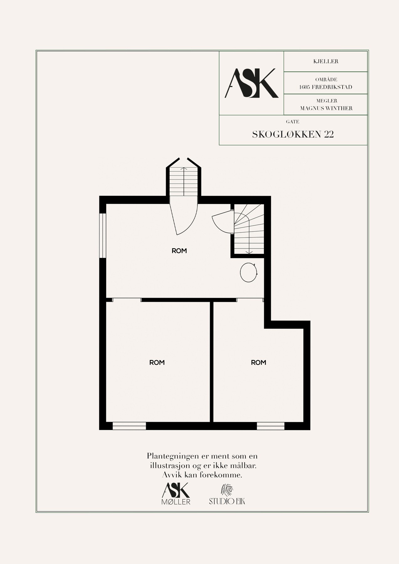 Plantegning kjeller Galleribilde