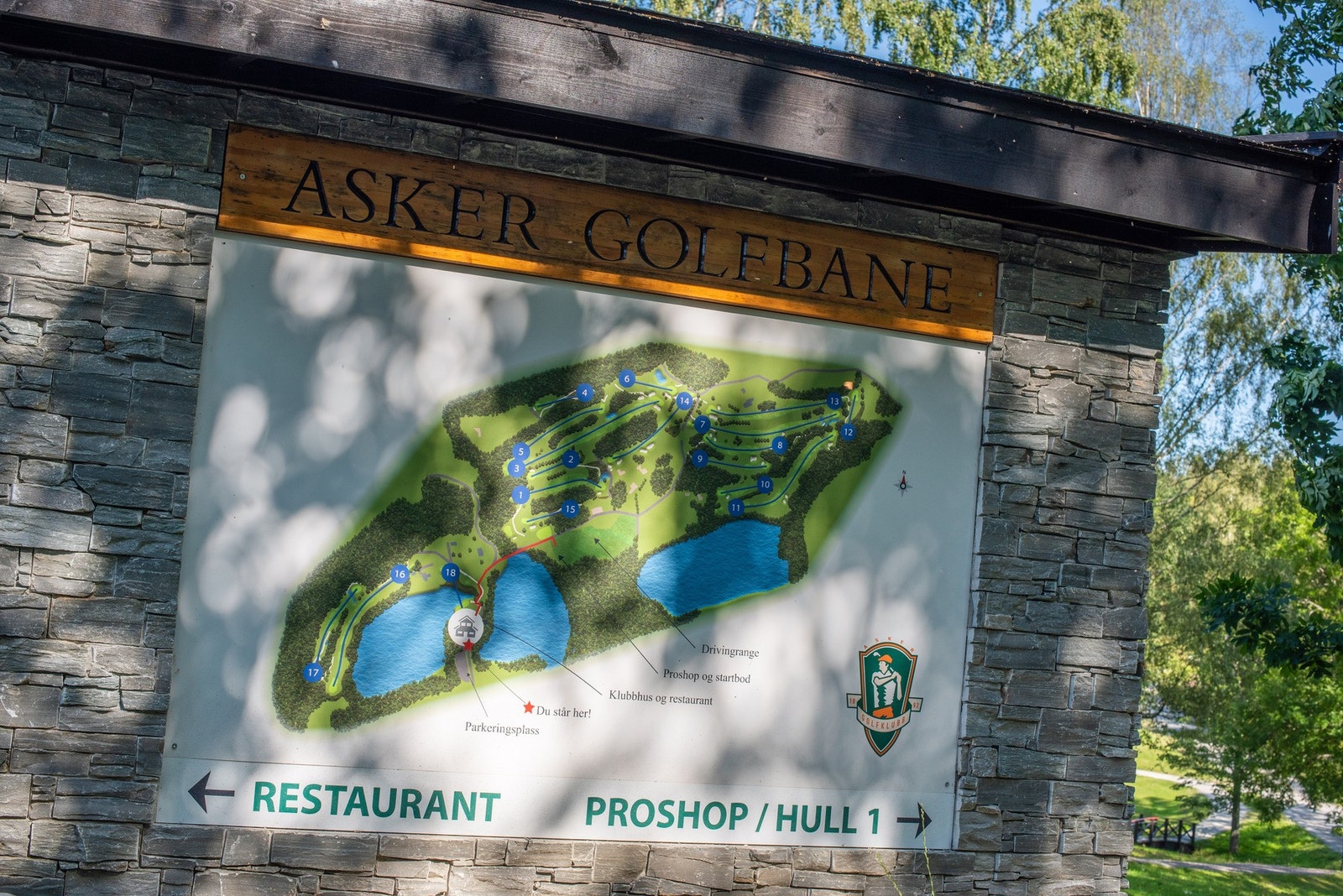 For den golfinteresserte ligger Asker golfbane i umiddelbar nærhet. Galleribilde