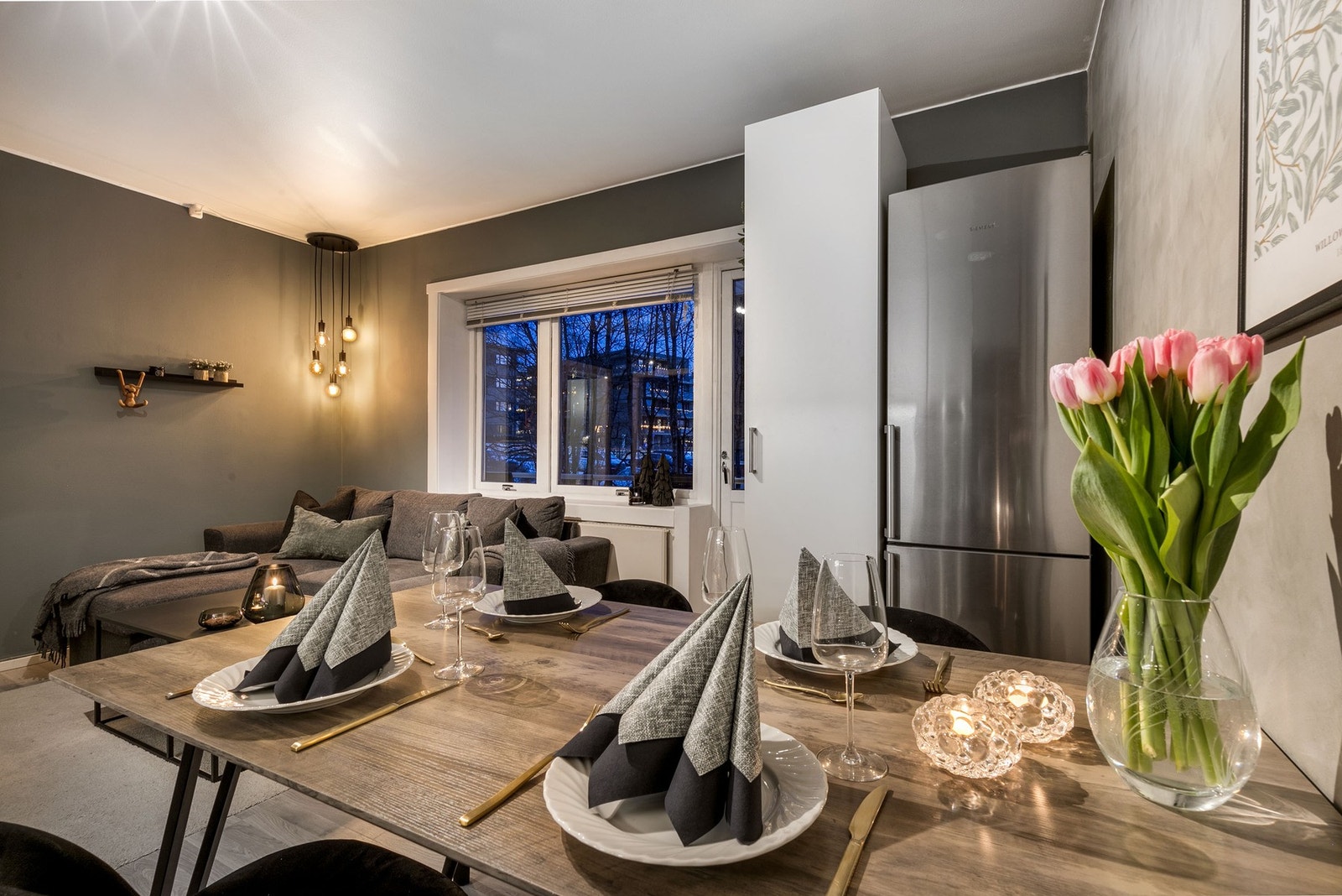 Leiligheten har god planløsning og behagelige fargevalg. Galleribilde