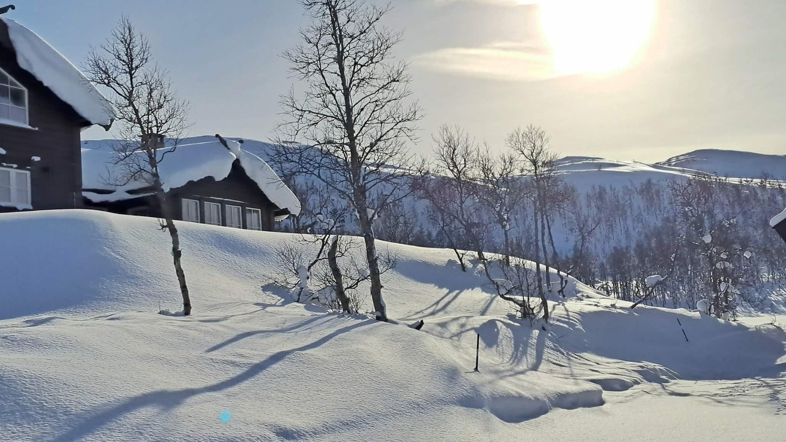 Foto fra hytteområdet på Heimvegli Galleribilde