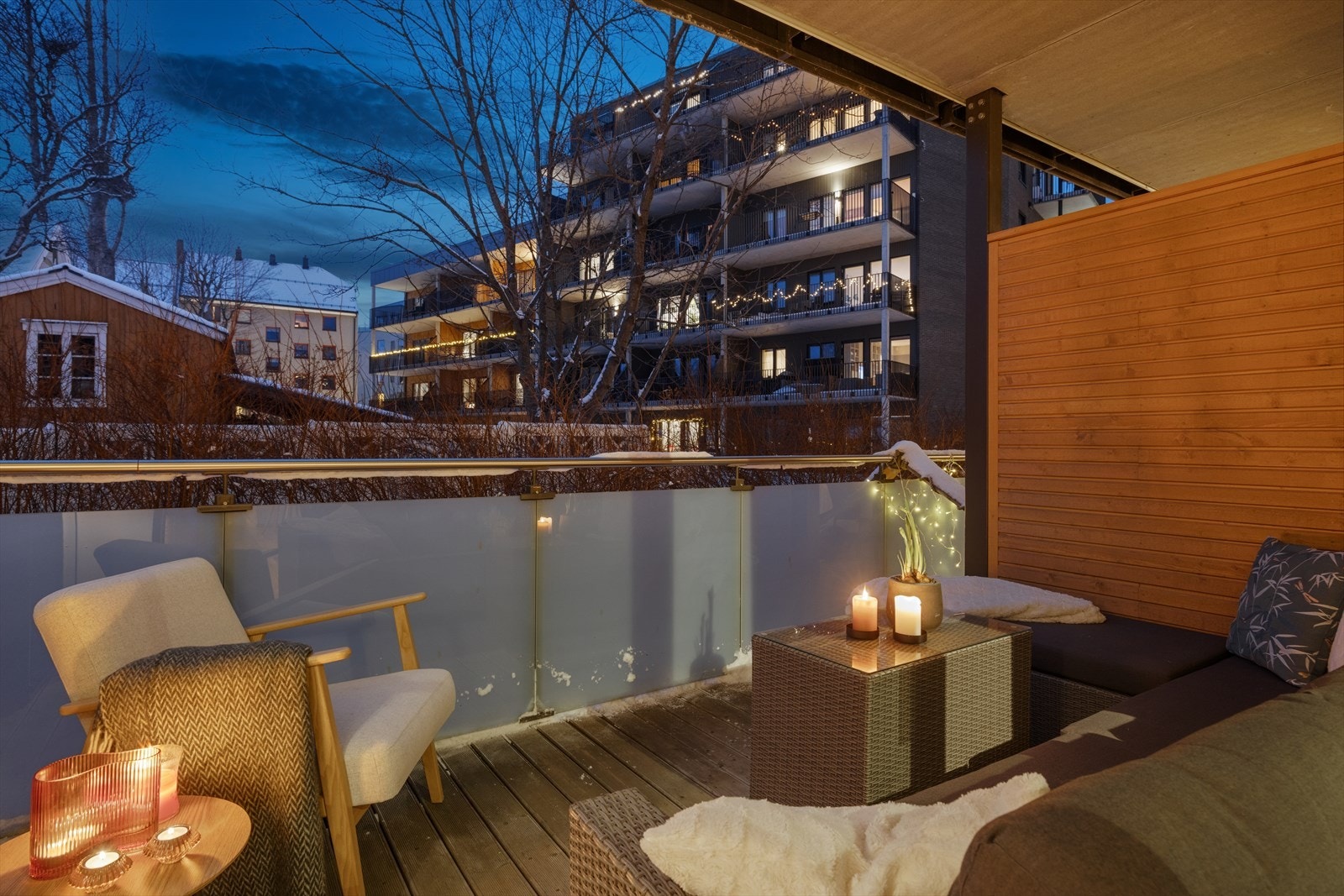 Blant de fremste kvalitetene ved boligen er denne hærlige terrassen på hele 9,5 kvm. Galleribilde