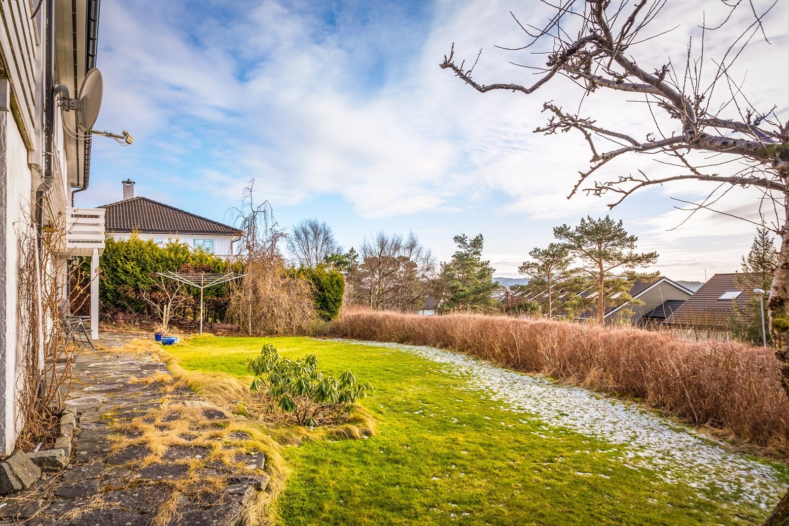 Hage med sol fra tidlig morgen til sen kveld Galleribilde