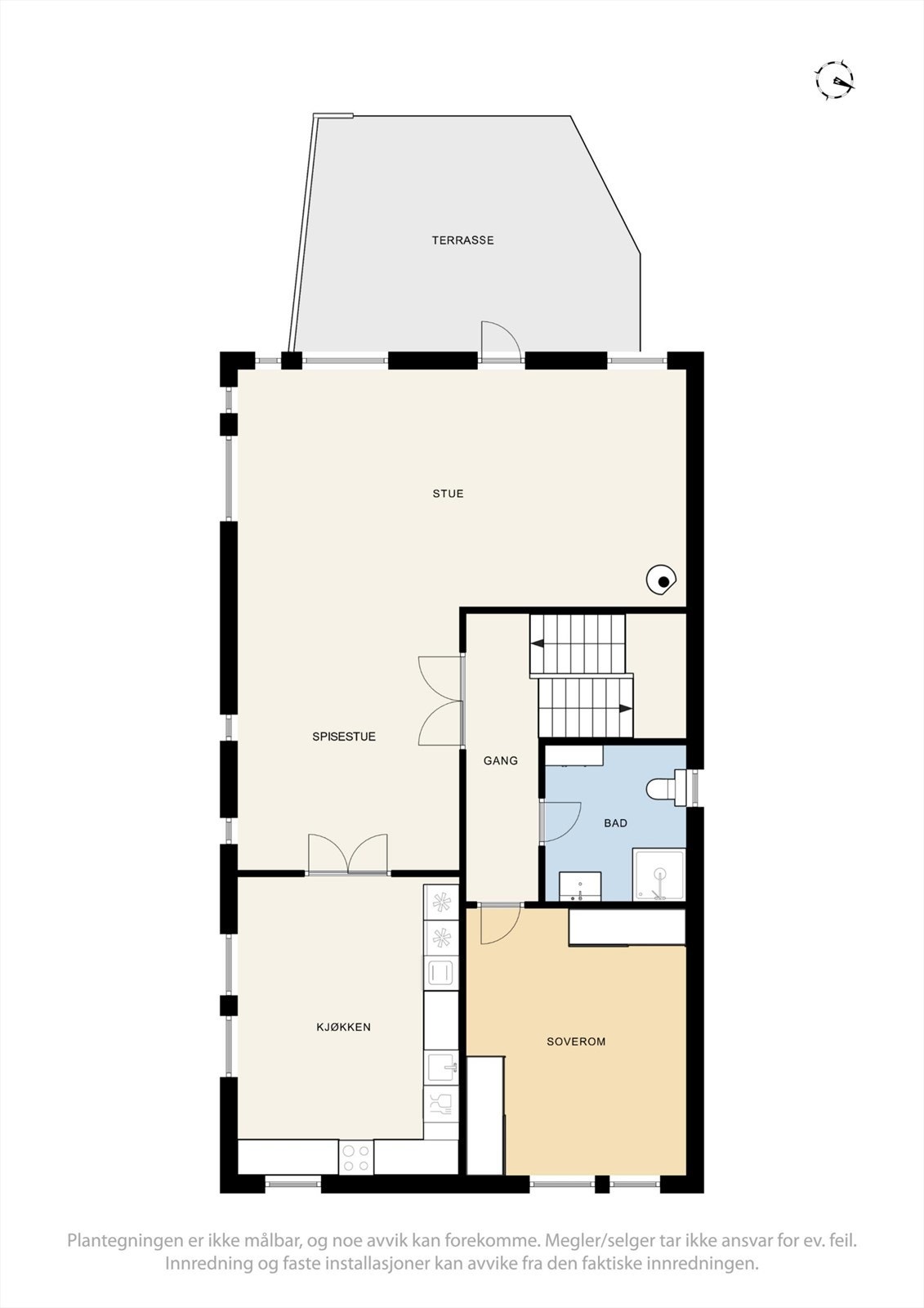 Plantegning 1. etasje. Galleribilde