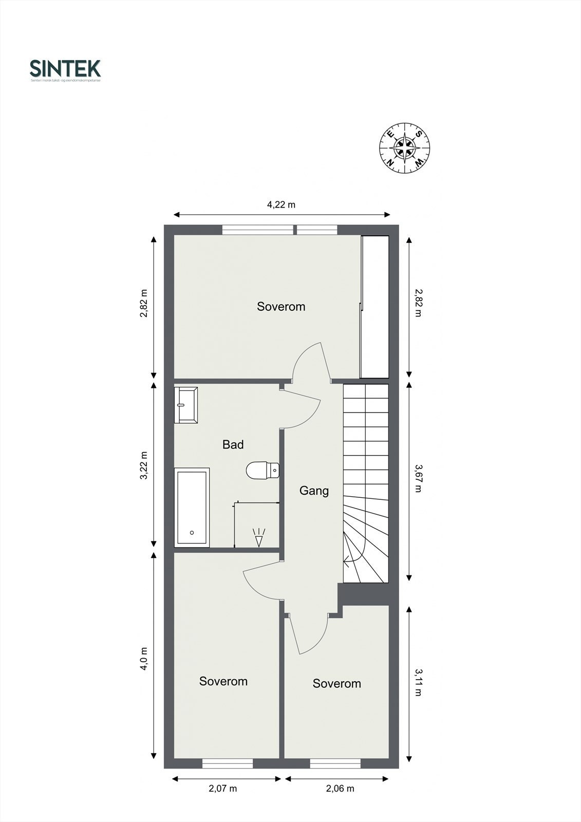 Plantegning 2. etasje Galleribilde