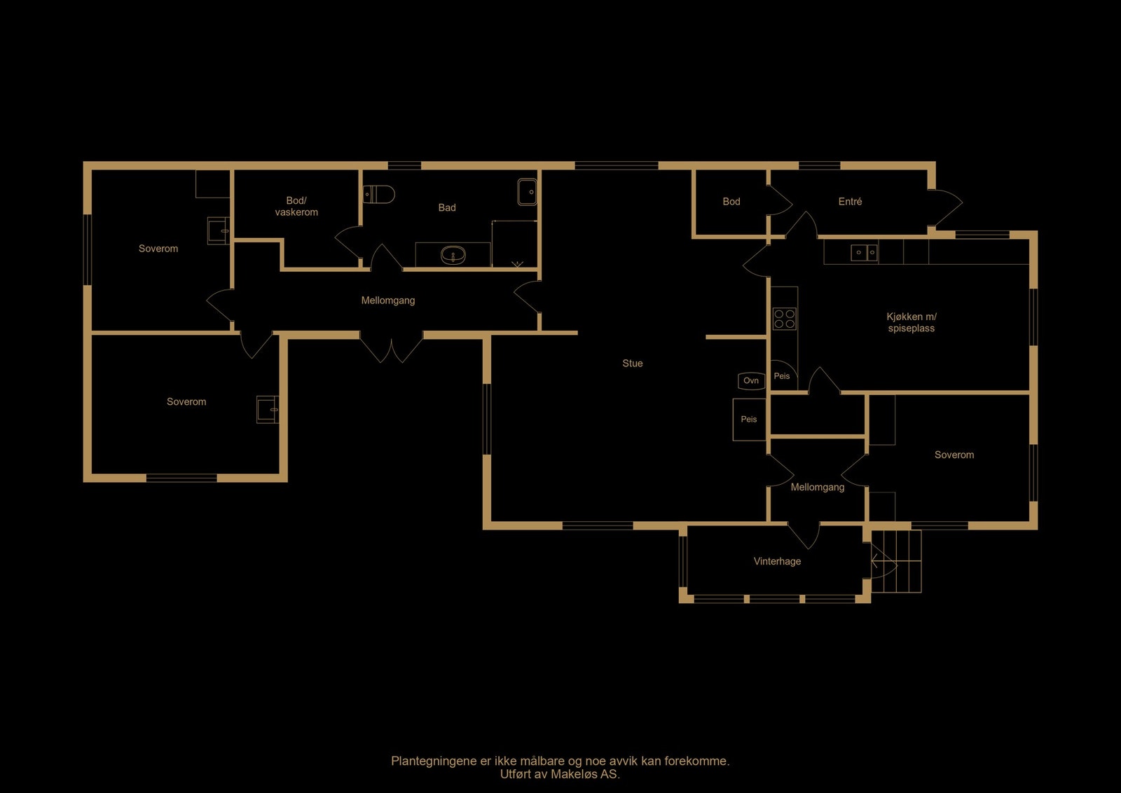 Plantegning er ikke målbar, avvik kan forekomme Galleribilde