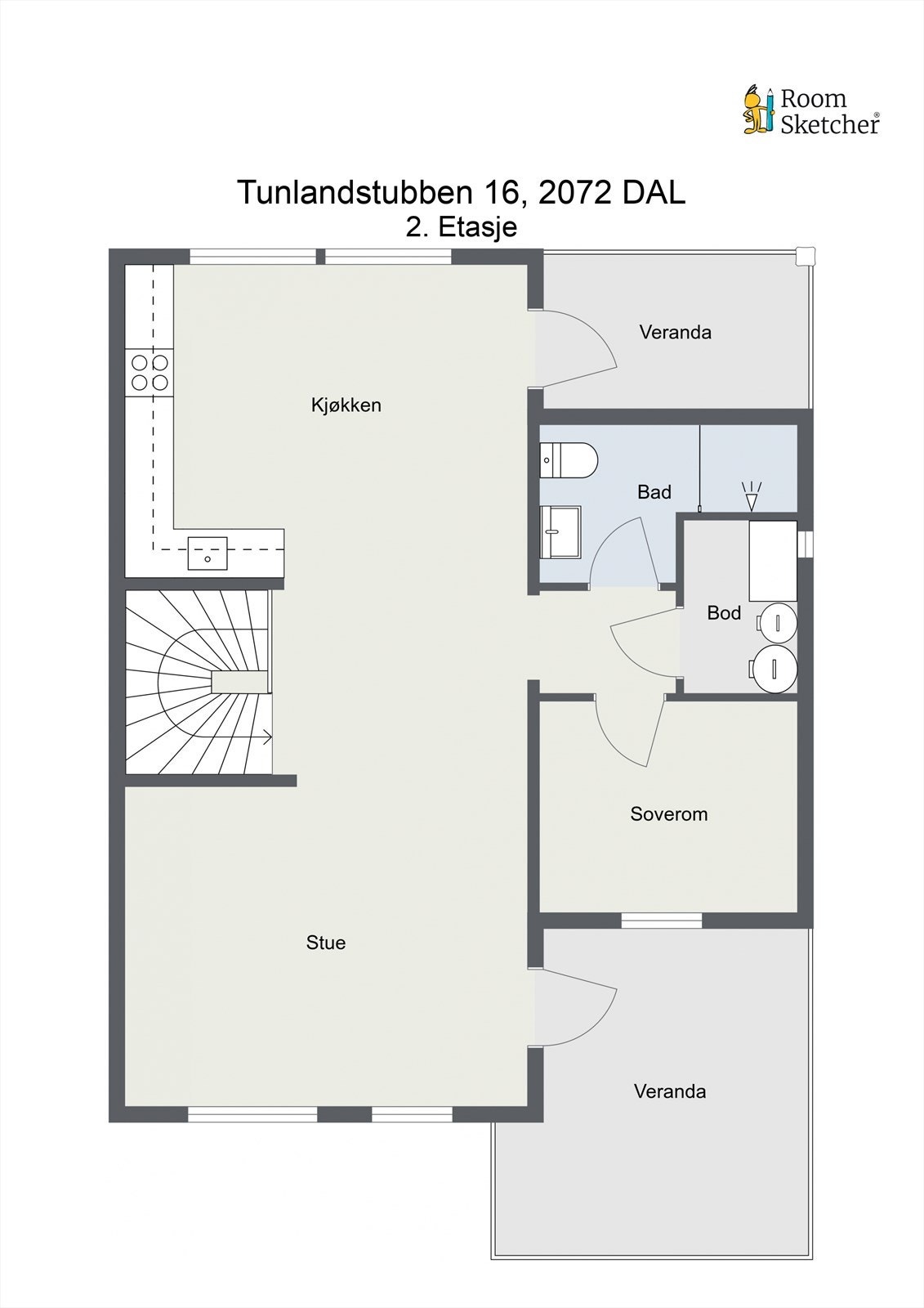 Plantegning 2.etasje Galleribilde