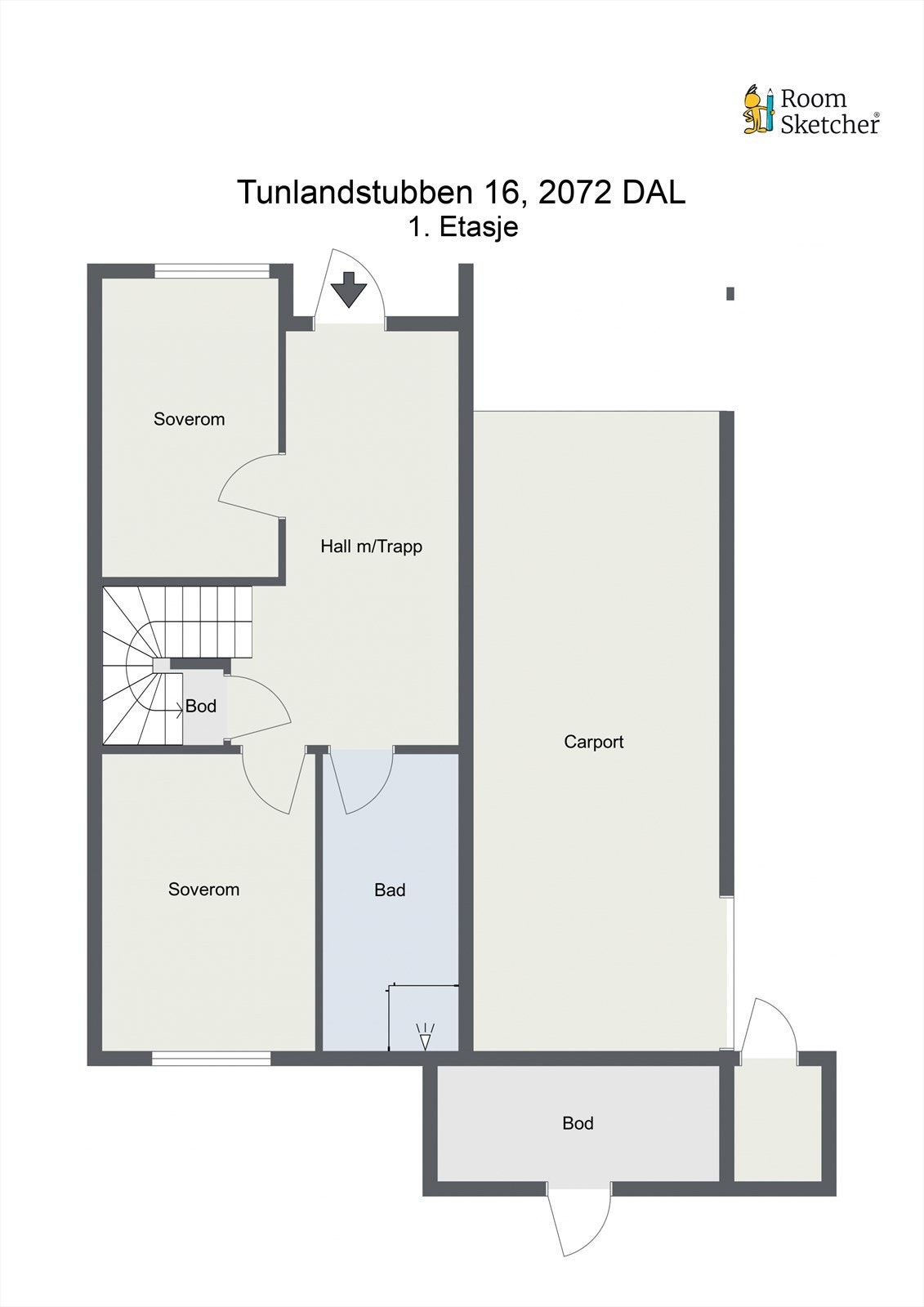 Plantegning 1.etasje Galleribilde