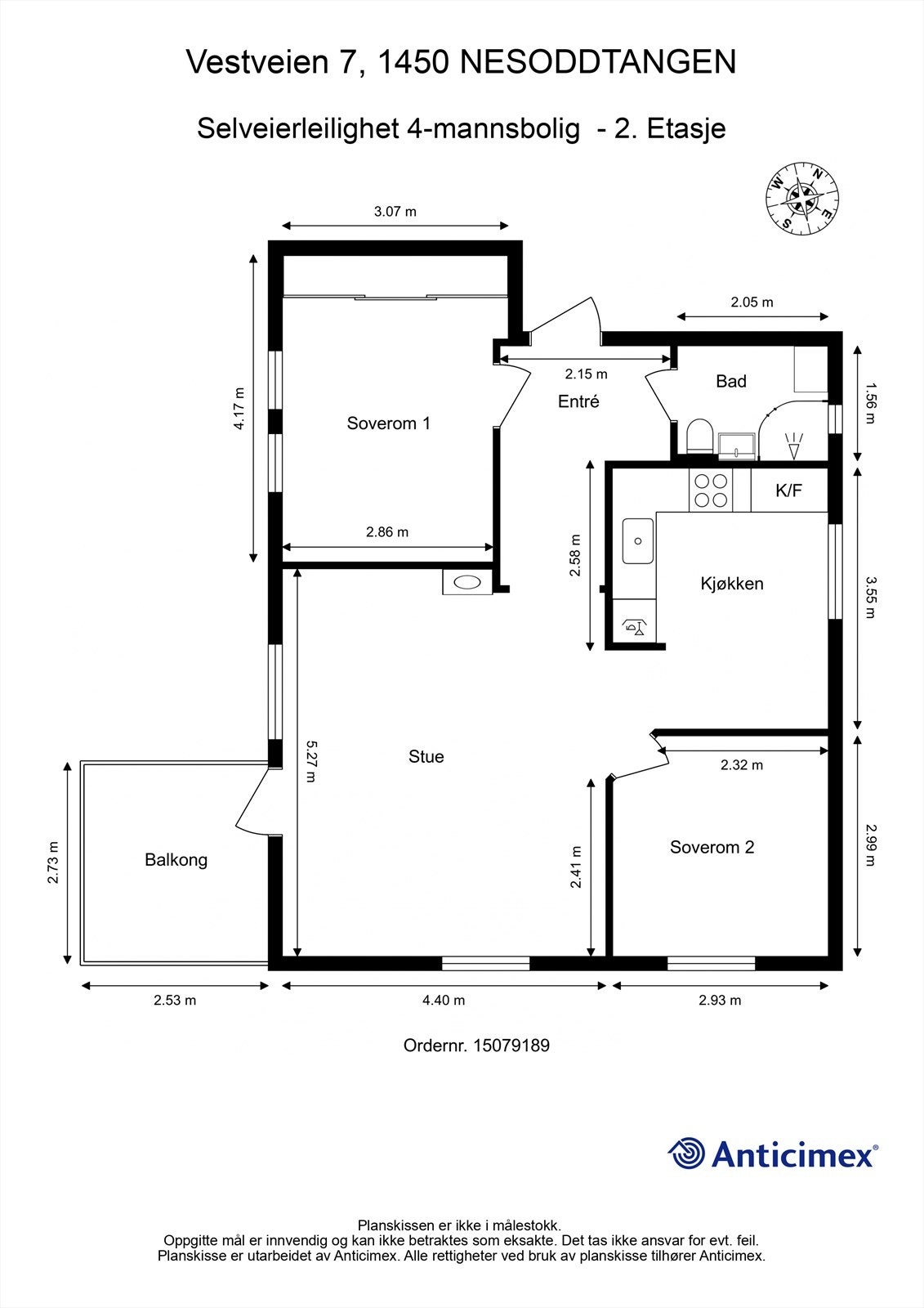 Plantegning 2. etasje Galleribilde