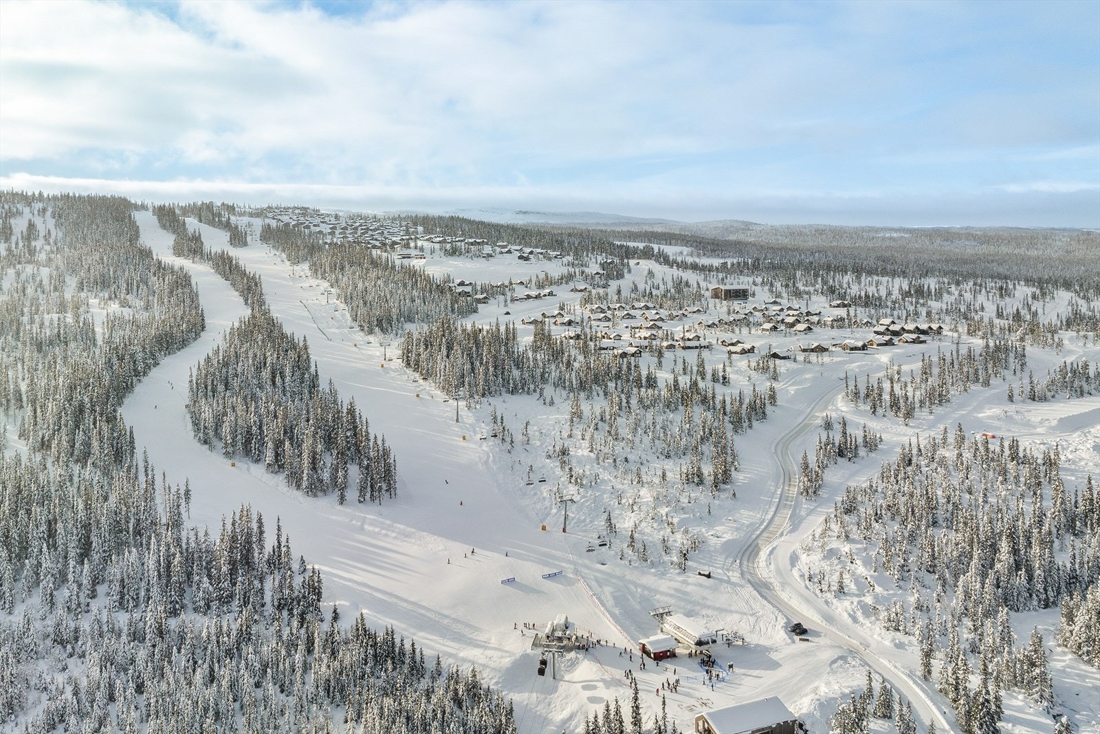 Kvitfjell tilbyr varierte nedfarter for alle ferdighetsnivåer, fra nybegynnere til eksperter. Galleribilde