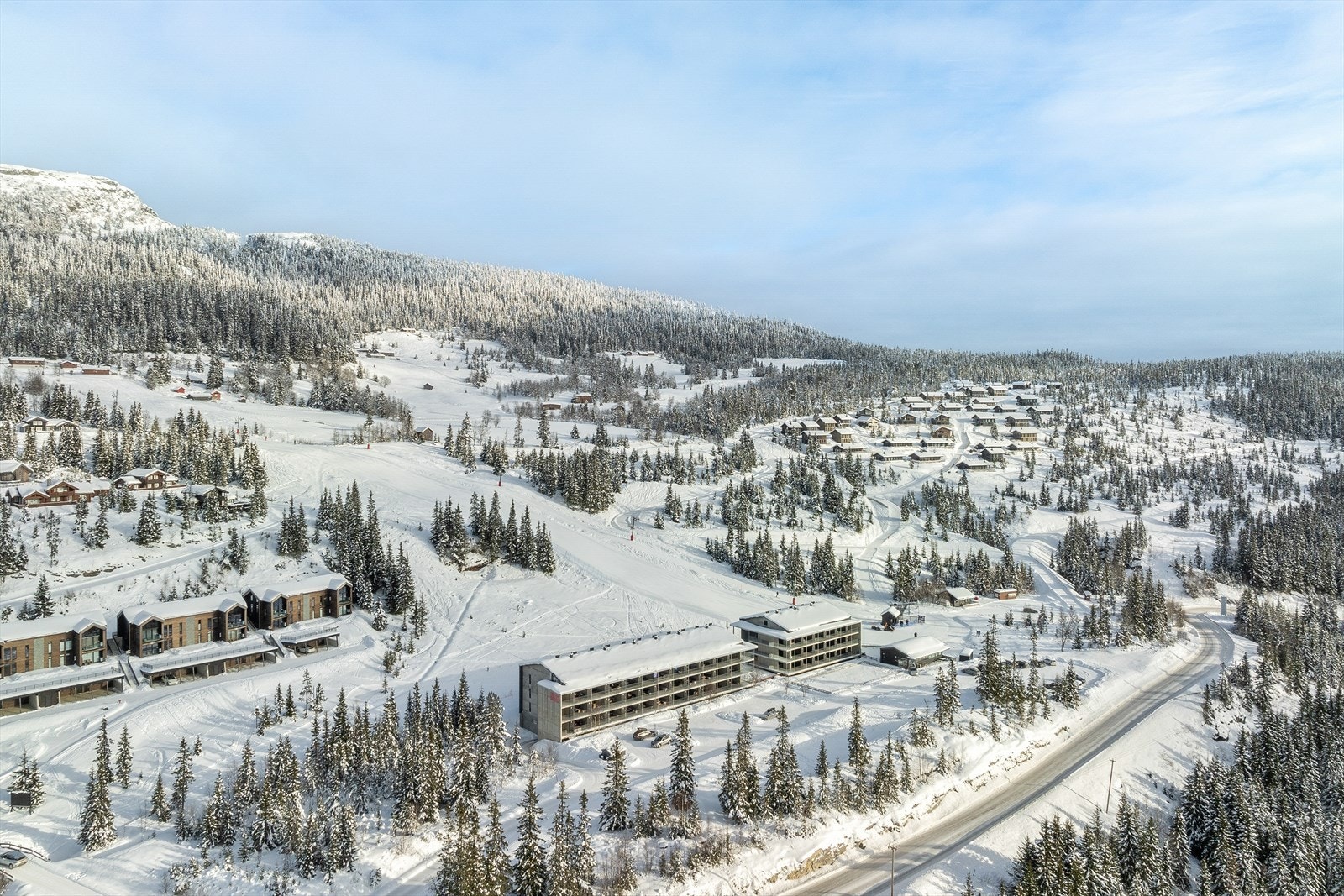 Nærmeste preparerte langrennsløype ligger kun 22 meter fra leiligheten. Galleribilde