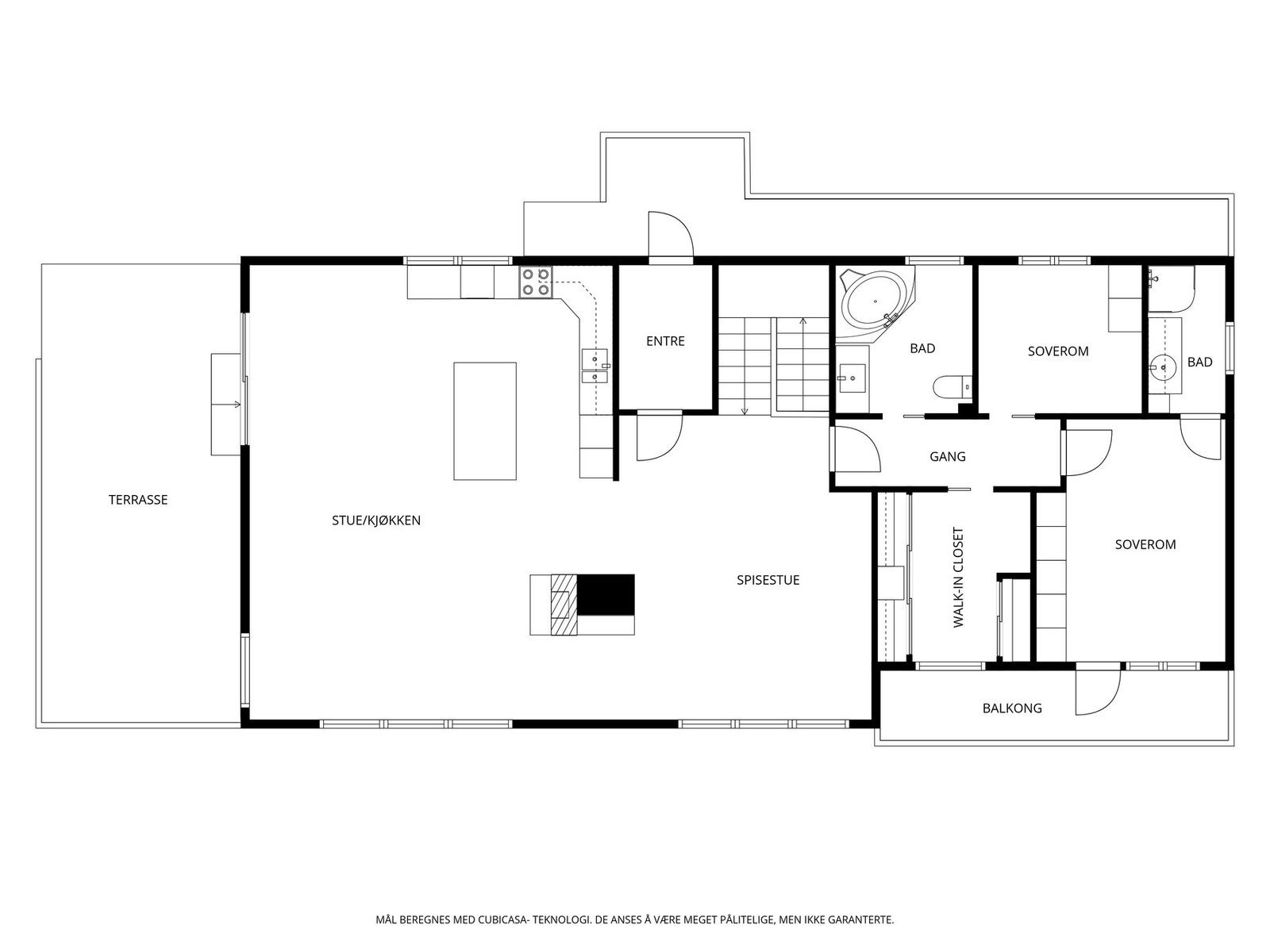 Plantegning 1. etasje Galleribilde