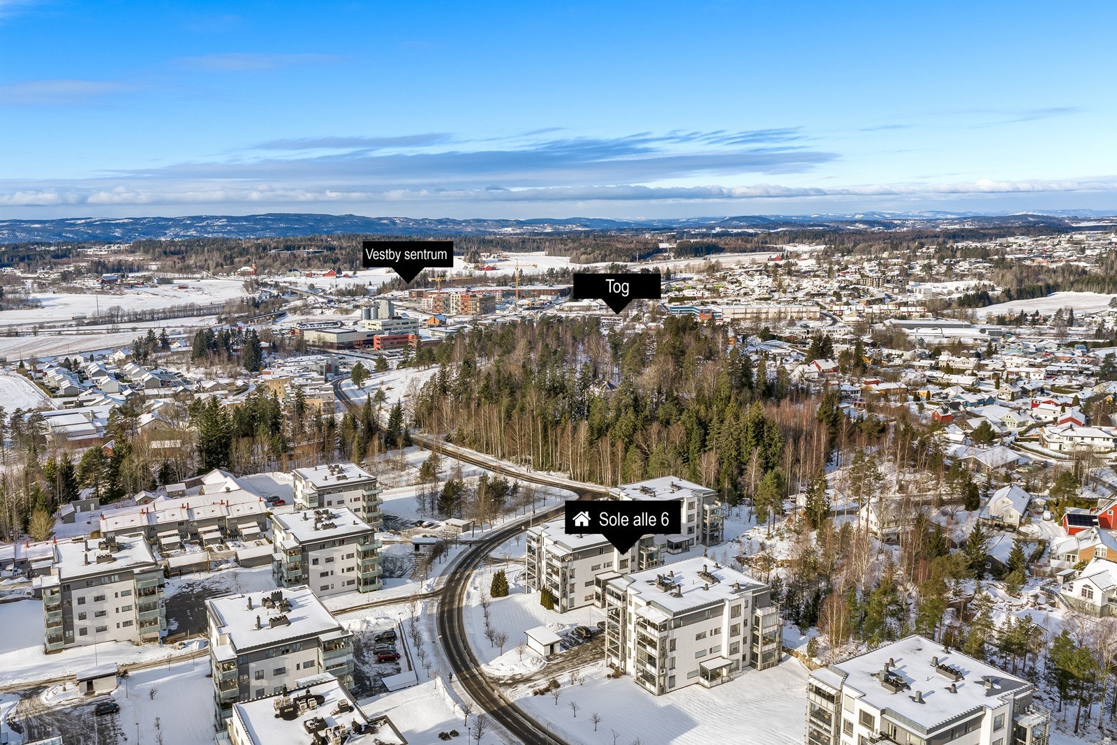 Vestby sentrum Tog Sole alle 6 Galleribilde