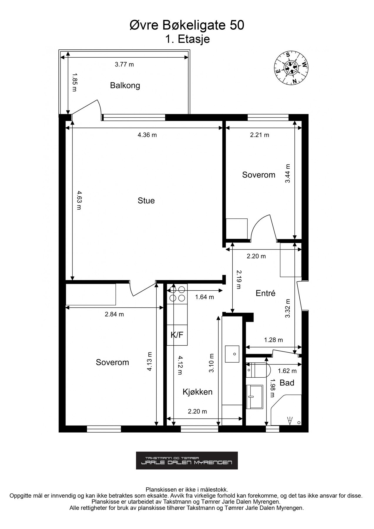 Plantegning Galleribilde