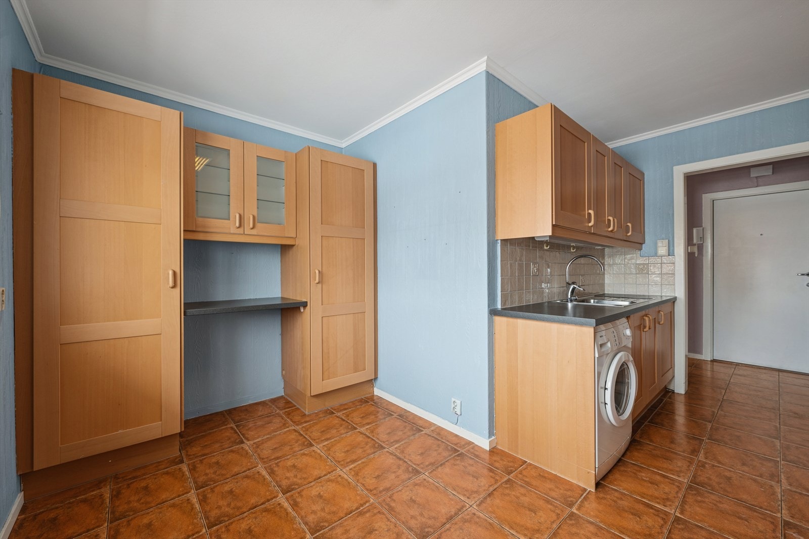 Det er gulvvarme på kjøkkenet og i entréen. Galleribilde