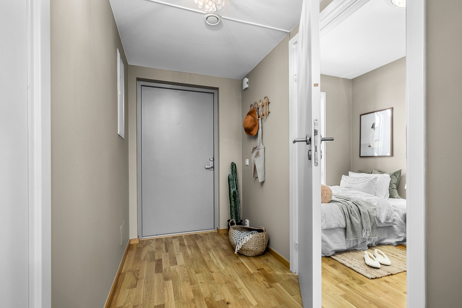 Gangen er på 9,5 kvm. Galleribilde