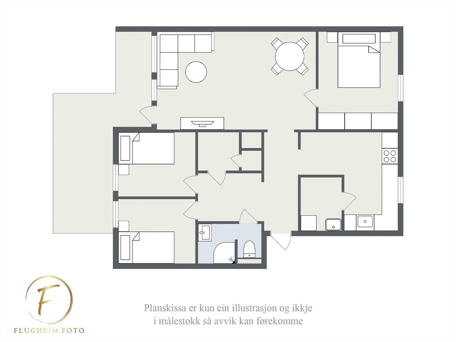 Planteikning Galleribilde