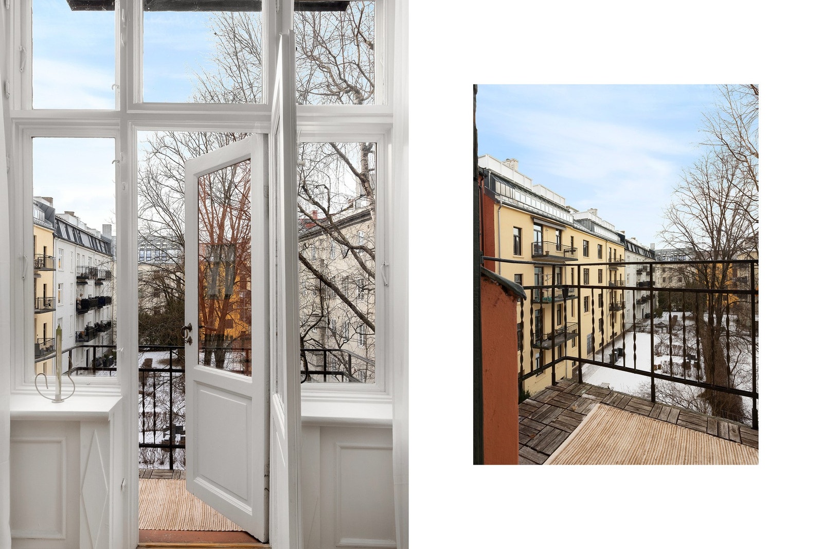 Hovedsoverom med adkomst til solrik balkong mot bakgård. Galleribilde