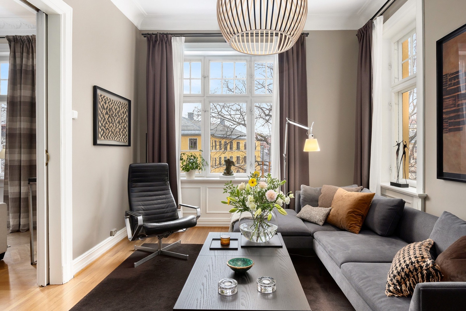 TV-stuen, en lun og tilbaketrukket sone - perfekt for rolige kvelder foran TV-en. Galleribilde