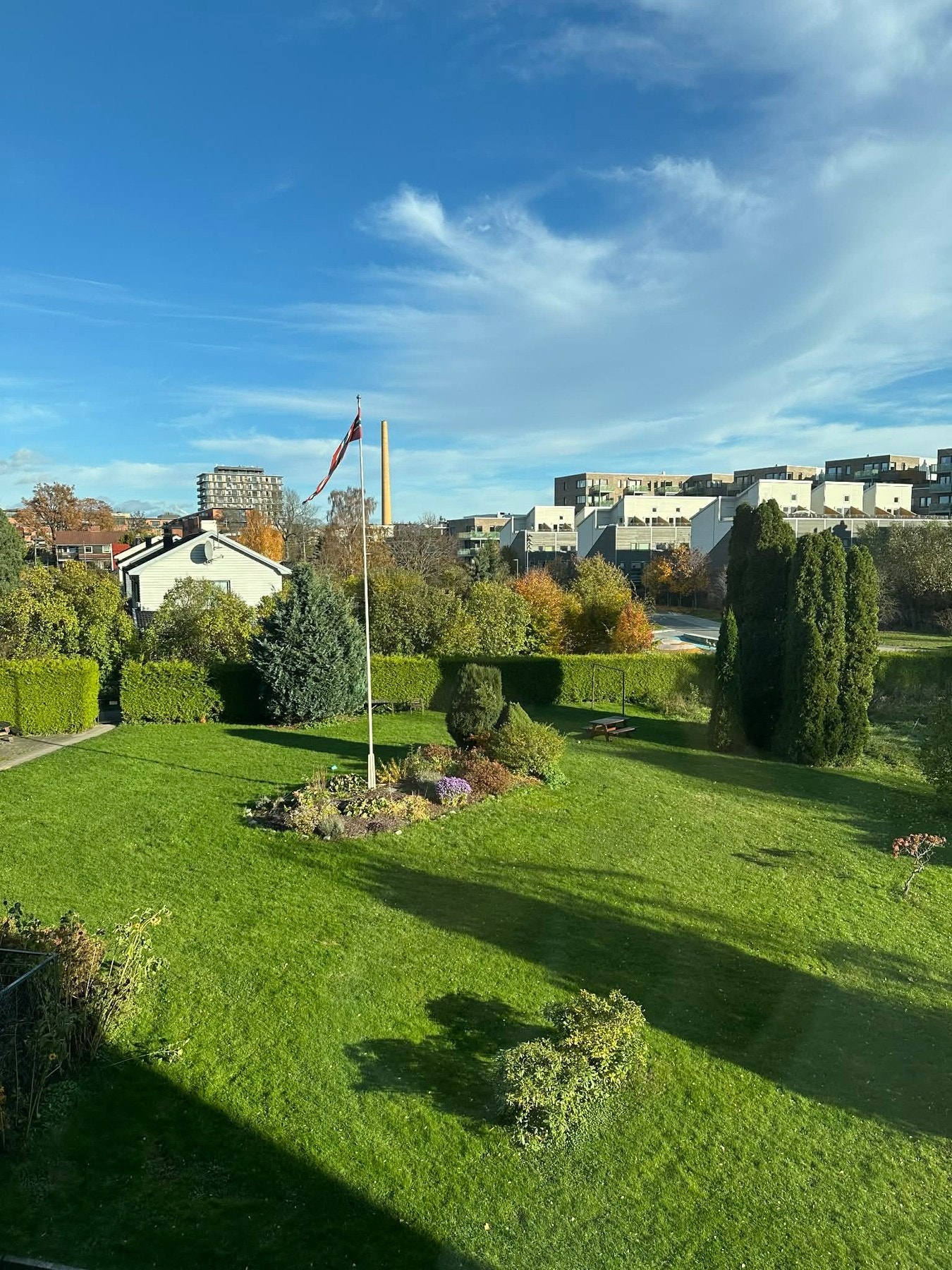 Sommerbilde av det flotte fellesarealet til aksjelaget. Galleribilde