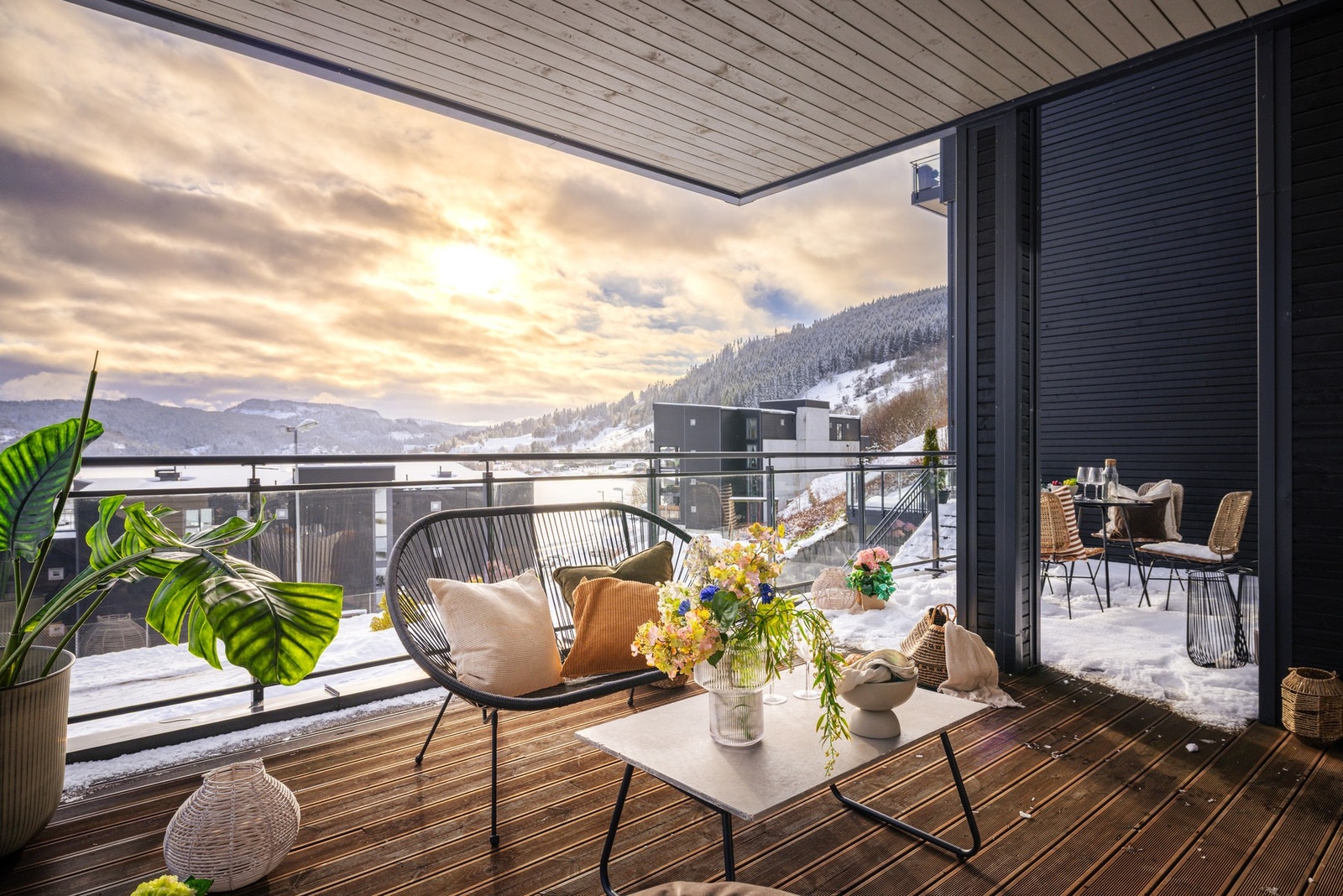 Sørvendt beliggenhet gir gode solforhold Galleribilde